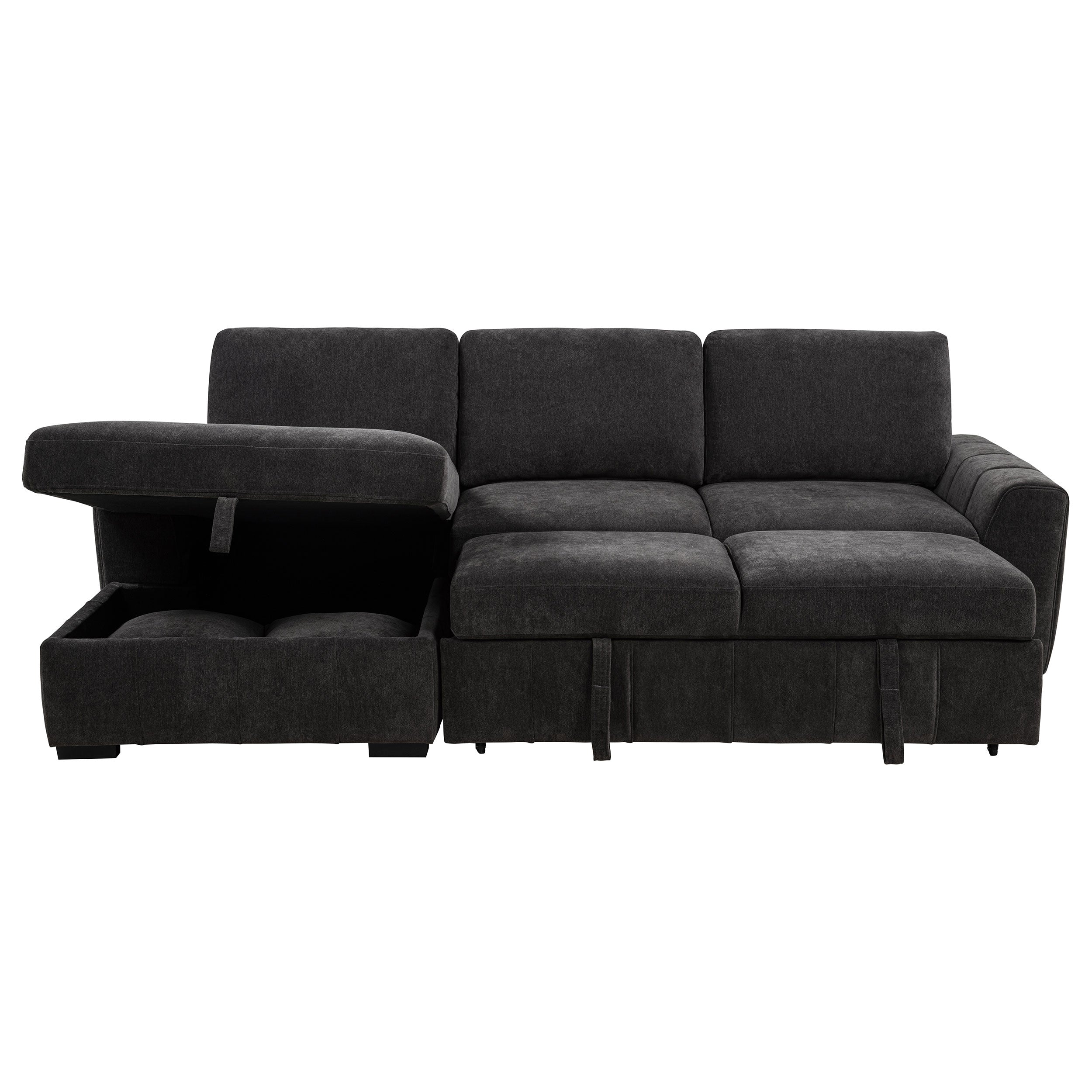 Pastrana Pull-Out Sleeper Sectional Sofa - Ideal Furniture (Fresno,CA)