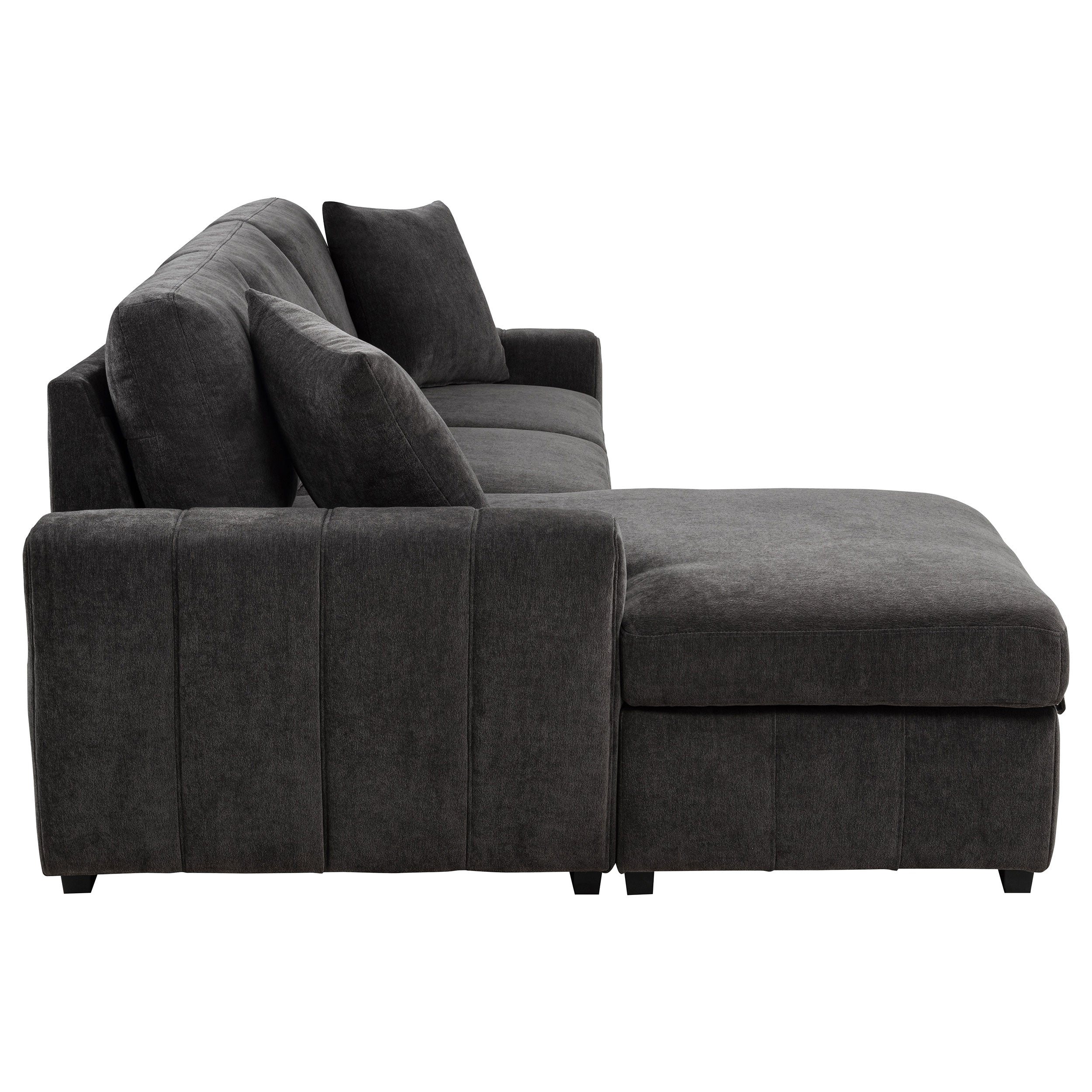 Pastrana Pull-Out Sleeper Sectional Sofa - Ideal Furniture (Fresno,CA)