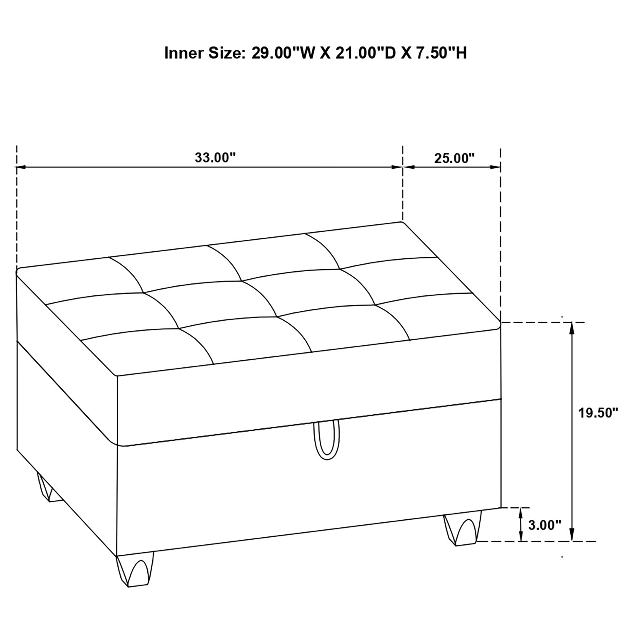 Stonenesse Storage Ottoman