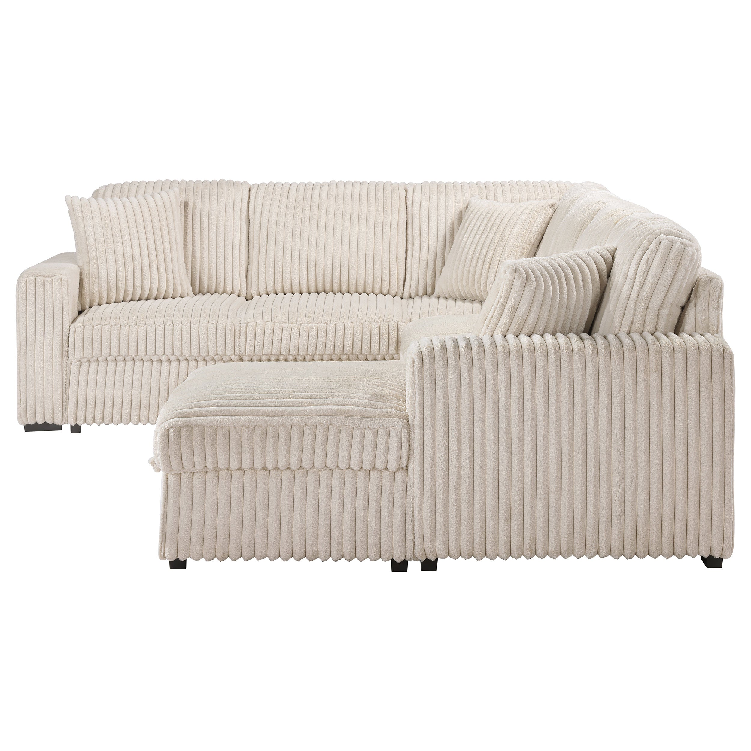 Devonshire Pull-Out Sleeper Sectional Sofa - Ideal Furniture (Fresno,CA)