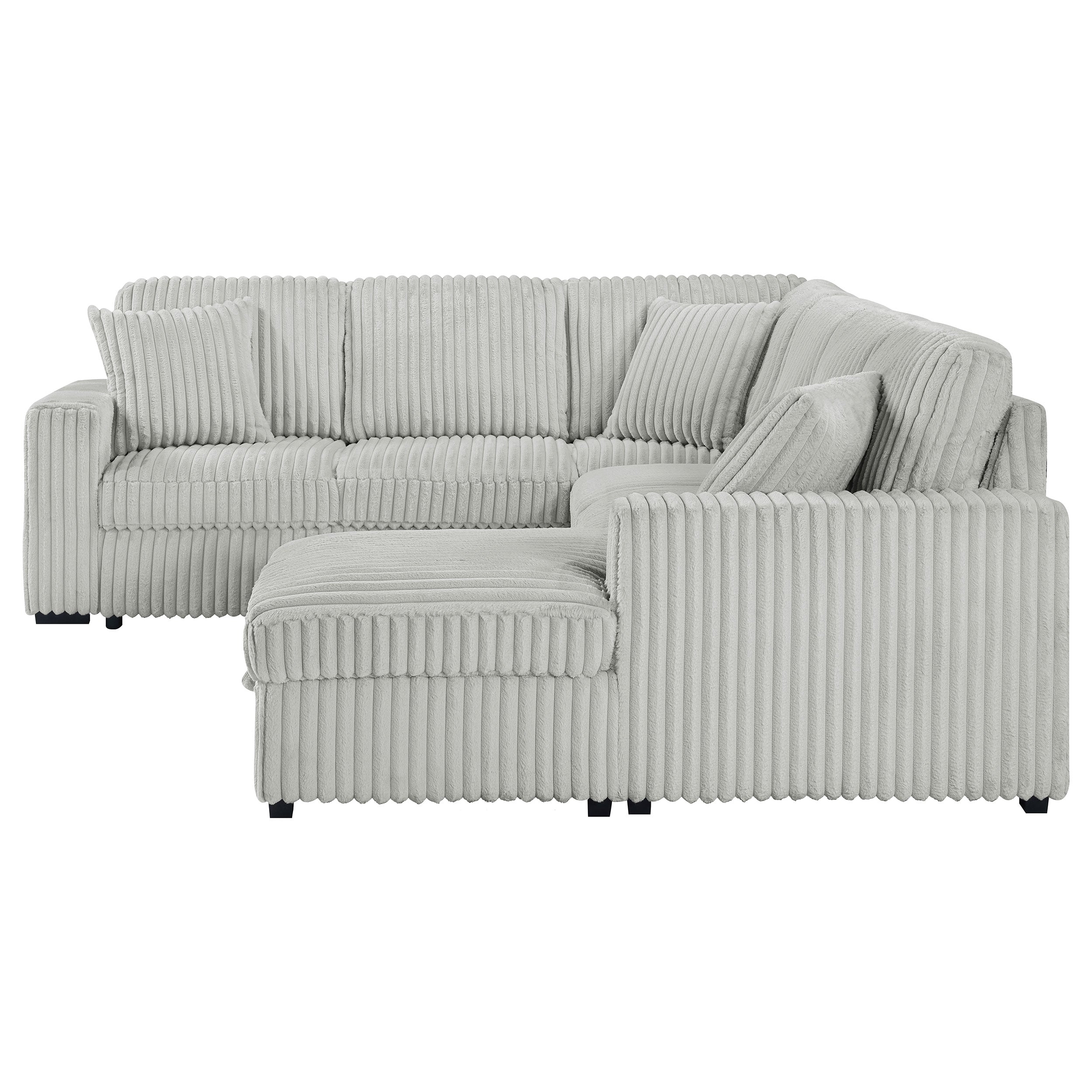 Devonshire Pull-Out Sleeper Sectional Sofa - Ideal Furniture (Fresno,CA)