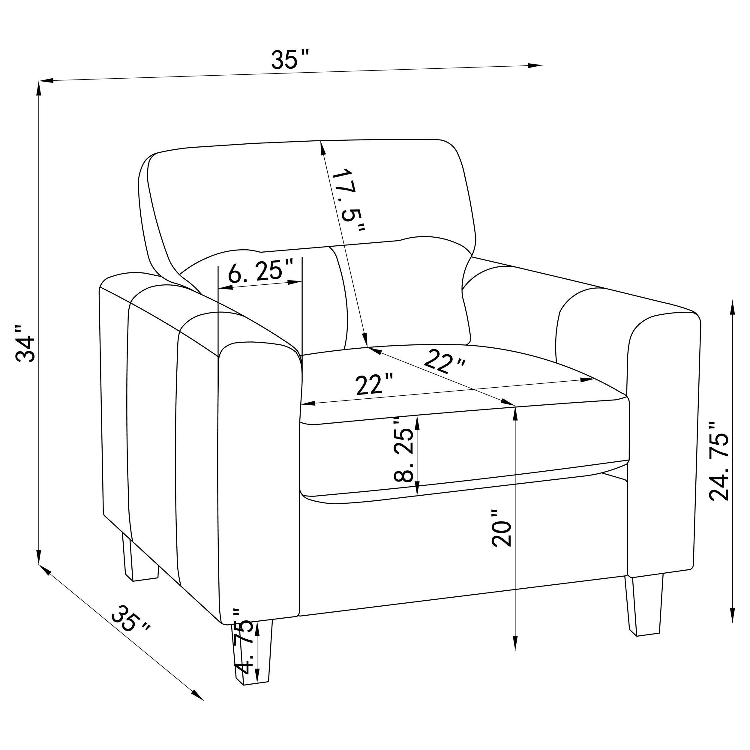 Scotland Accent Chair - Ideal Furniture (Fresno,CA)