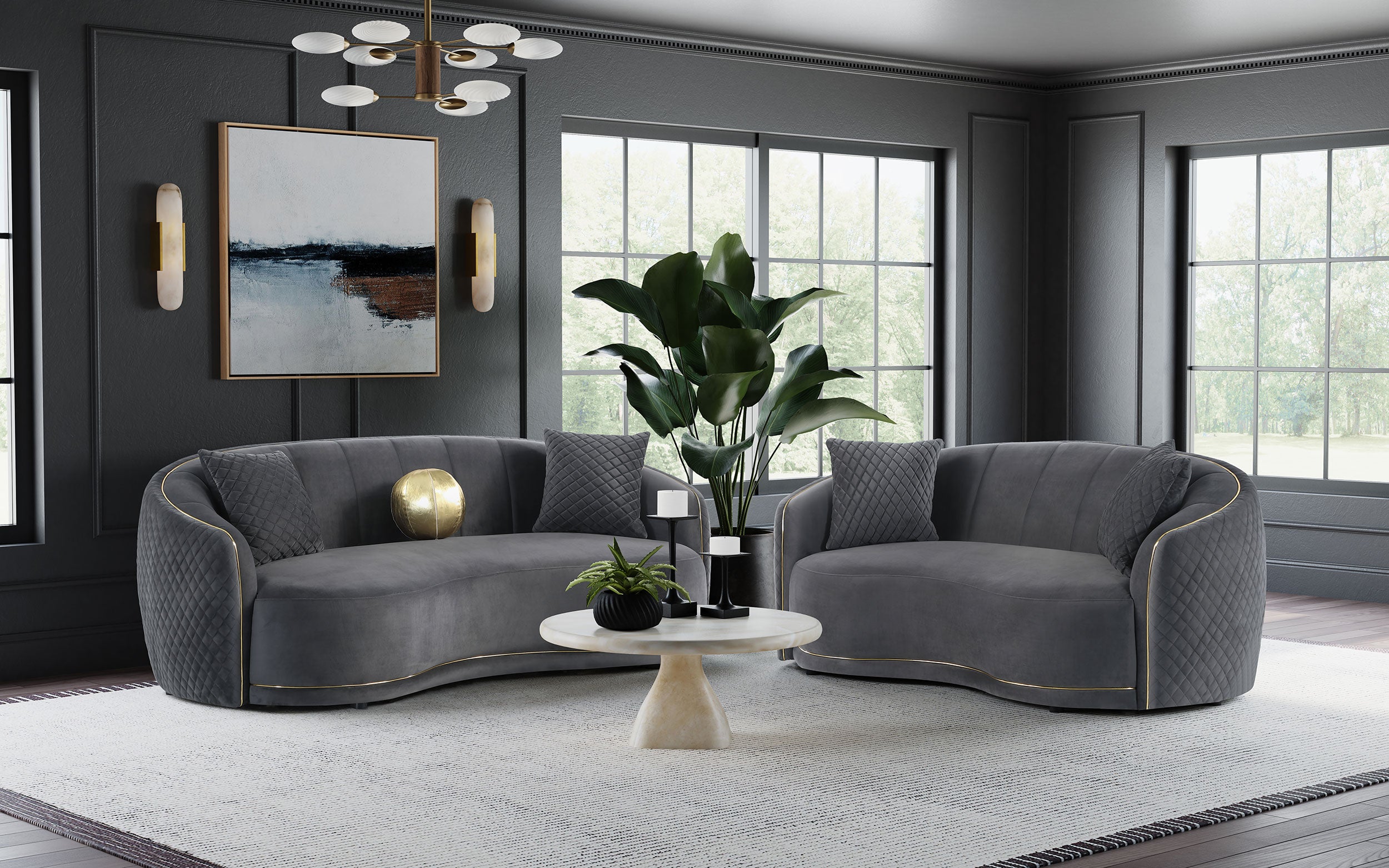 Brookside Sofa Set - Ideal Furniture (Fresno,CA)