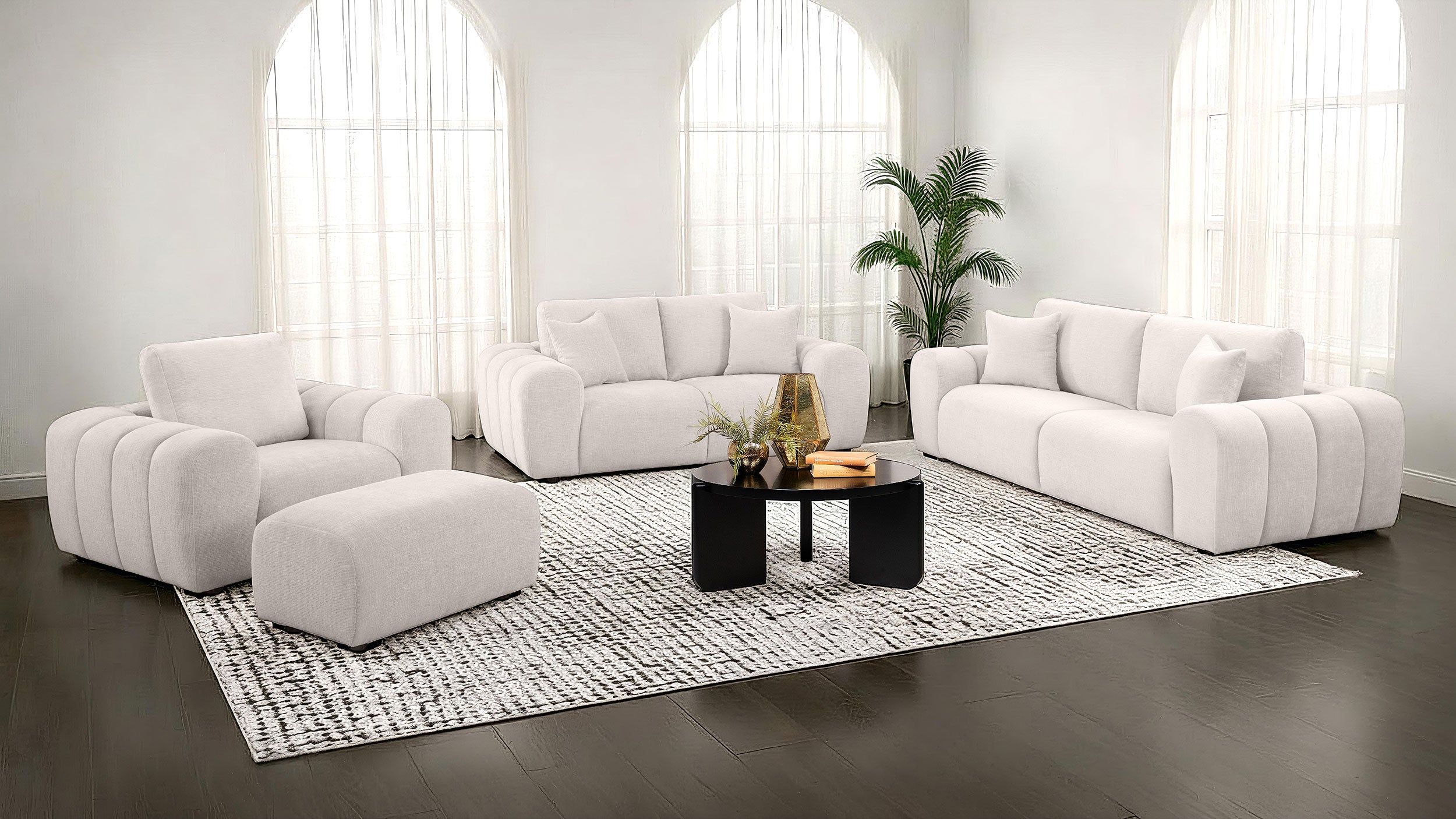 Burnett Ottoman - Ideal Furniture (Fresno,CA)