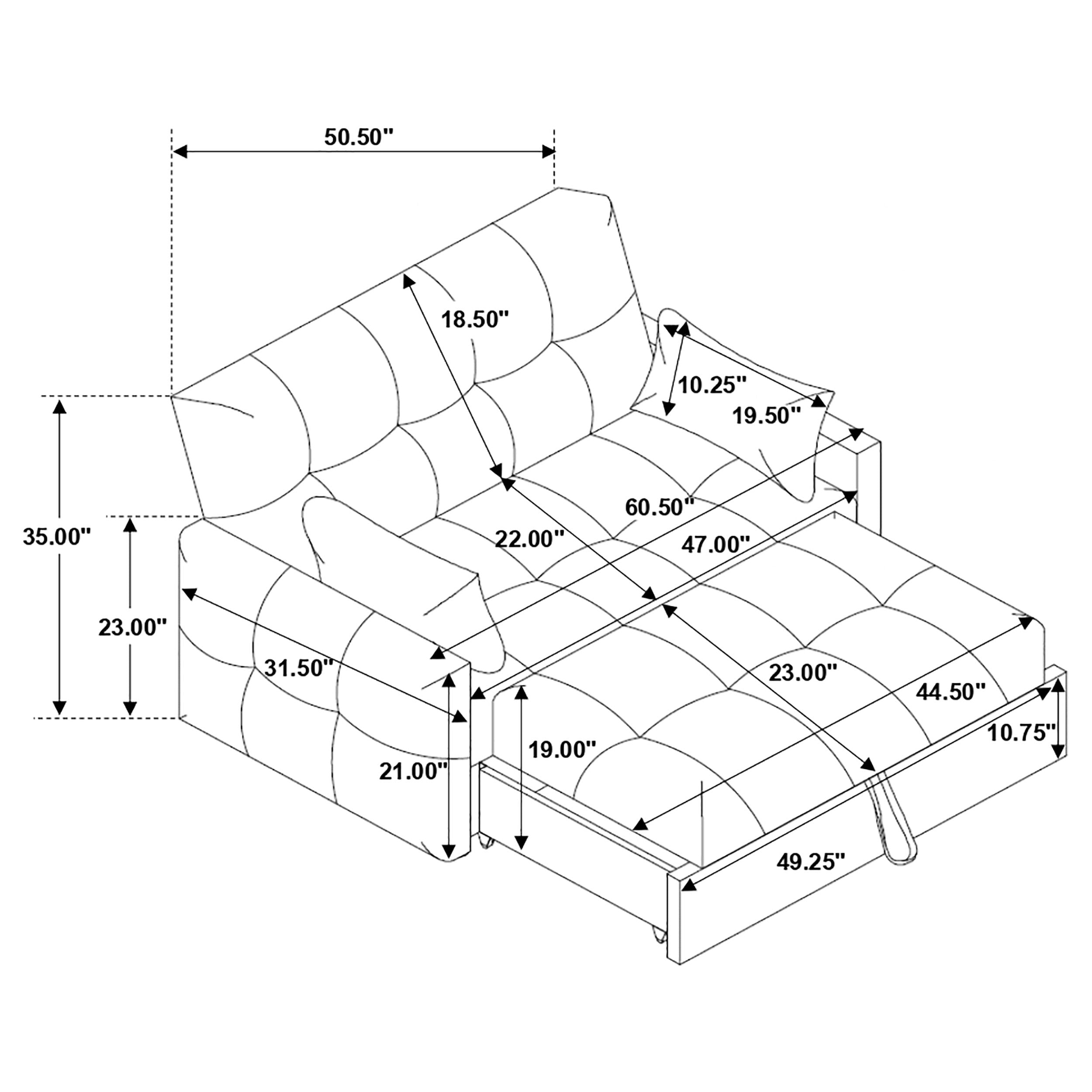 Cotswold Convertible Sleeper Sofa Bed - Ideal Furniture (Fresno,CA)