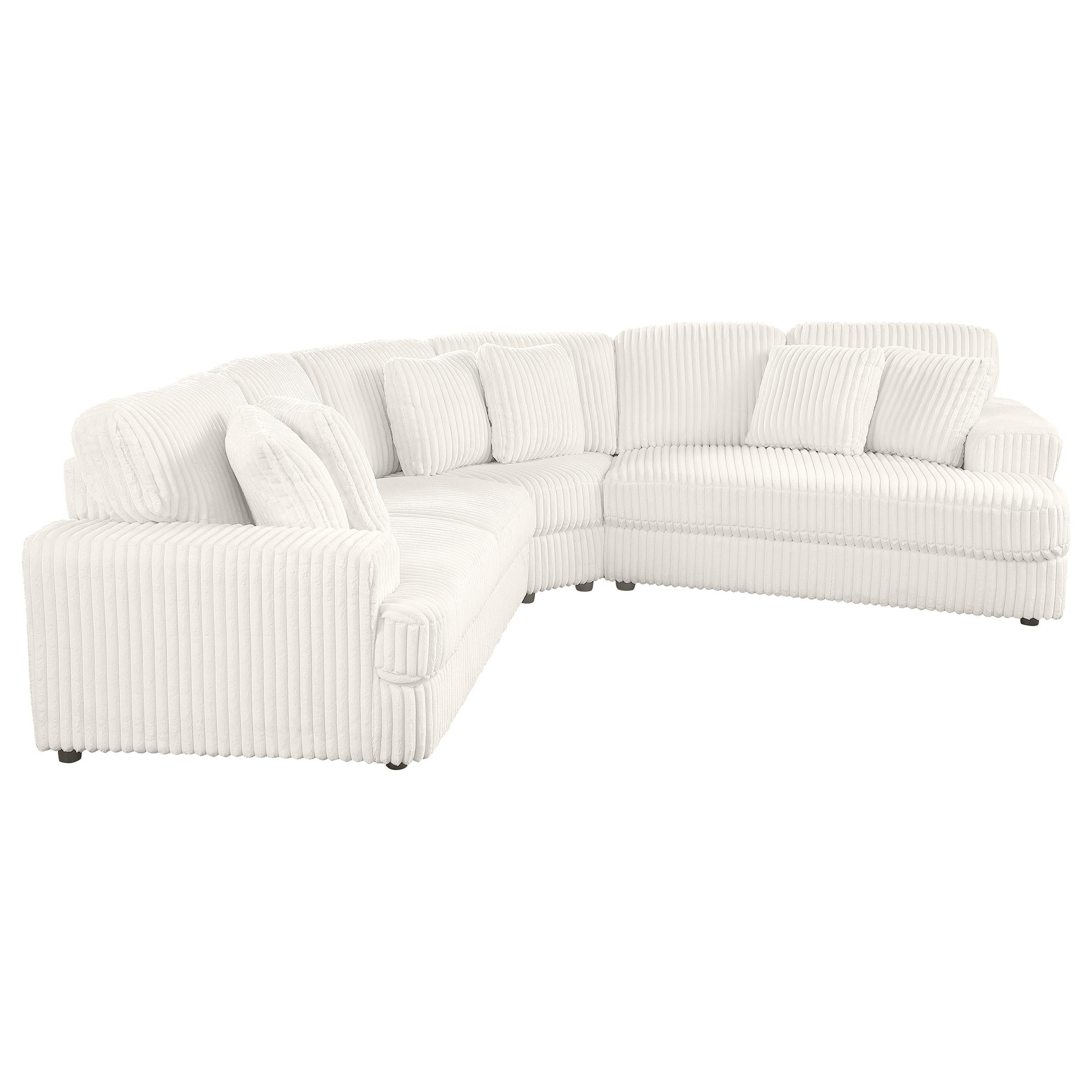 Emberson Upholstered Modular Sectional Sofa Ivory - Ideal Furniture (Fresno,CA)