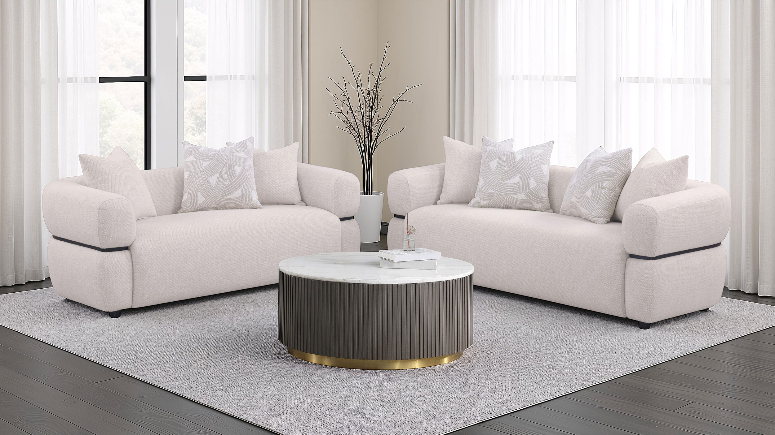 Jeanette Sofa Set - Ideal Furniture (Fresno,CA)