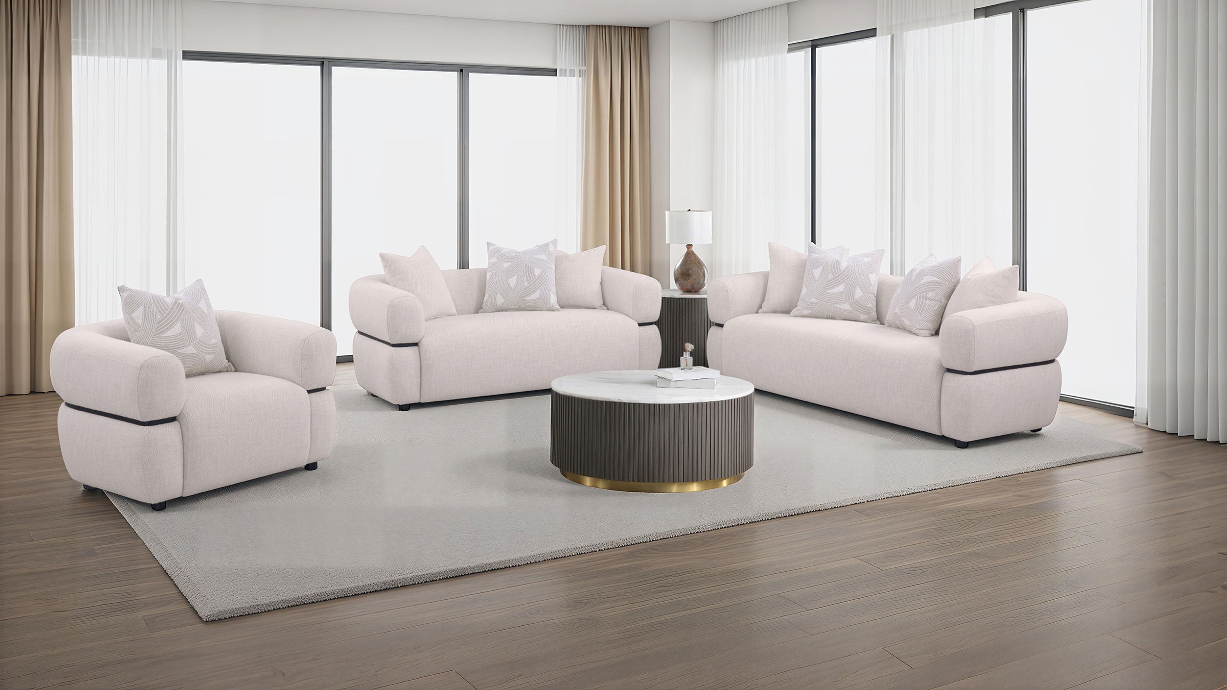 Jeanette Sofa Set - Ideal Furniture (Fresno,CA)