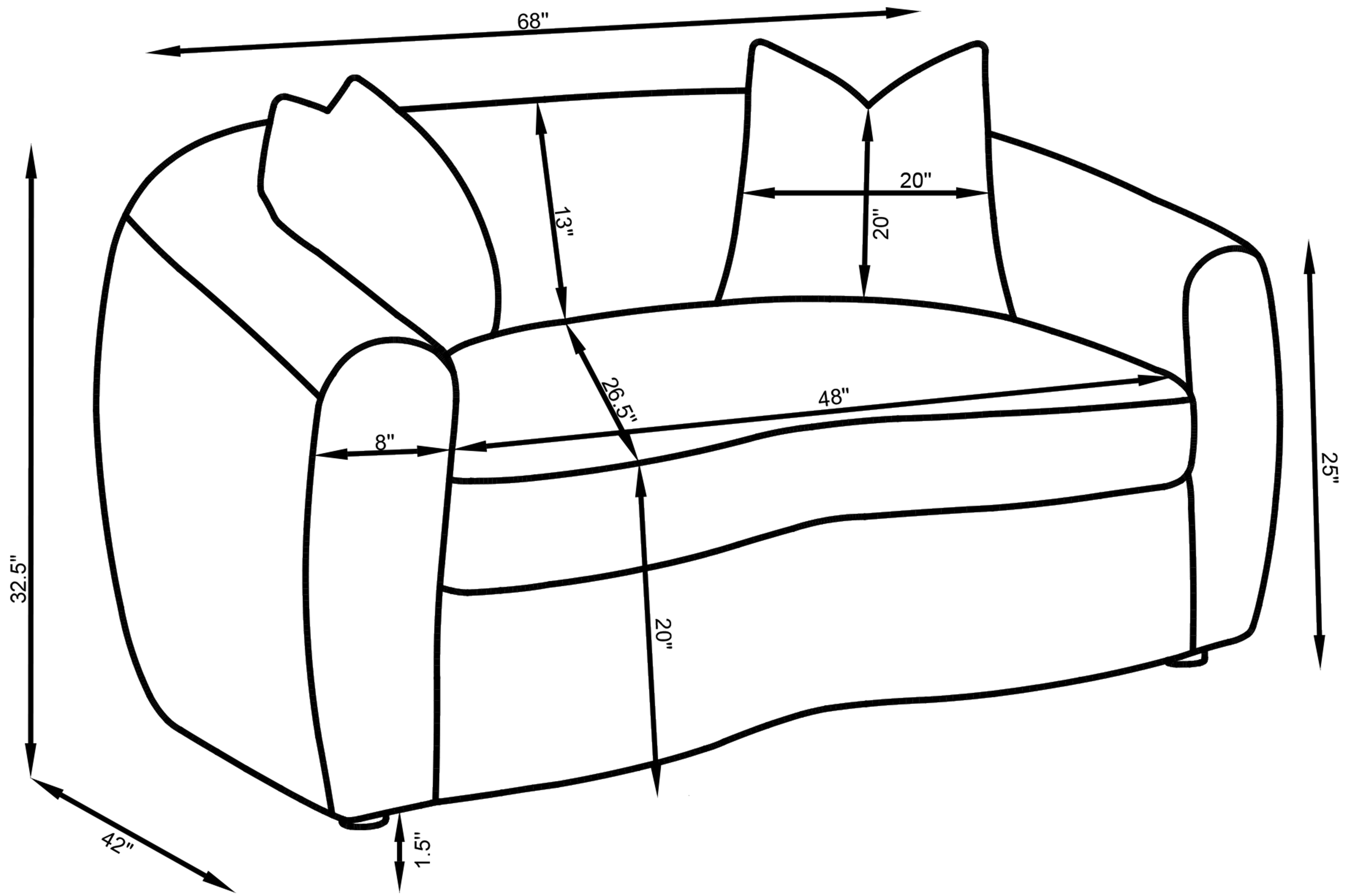 Isabella Loveseat - Ideal Furniture (Fresno,CA)