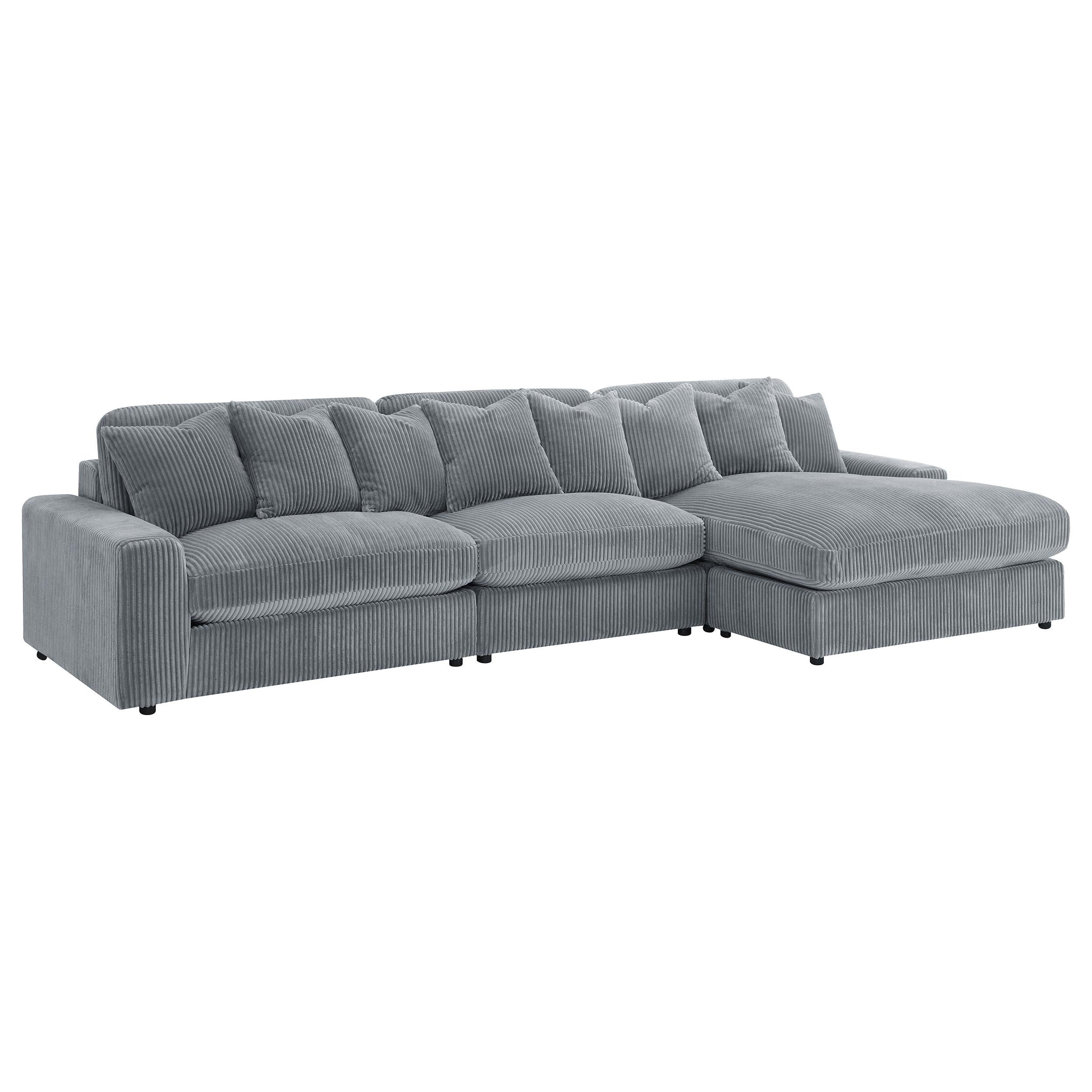 Blaine Upholstered Reversible Chaise Sectional Sofa - Ideal Furniture (Fresno,CA)