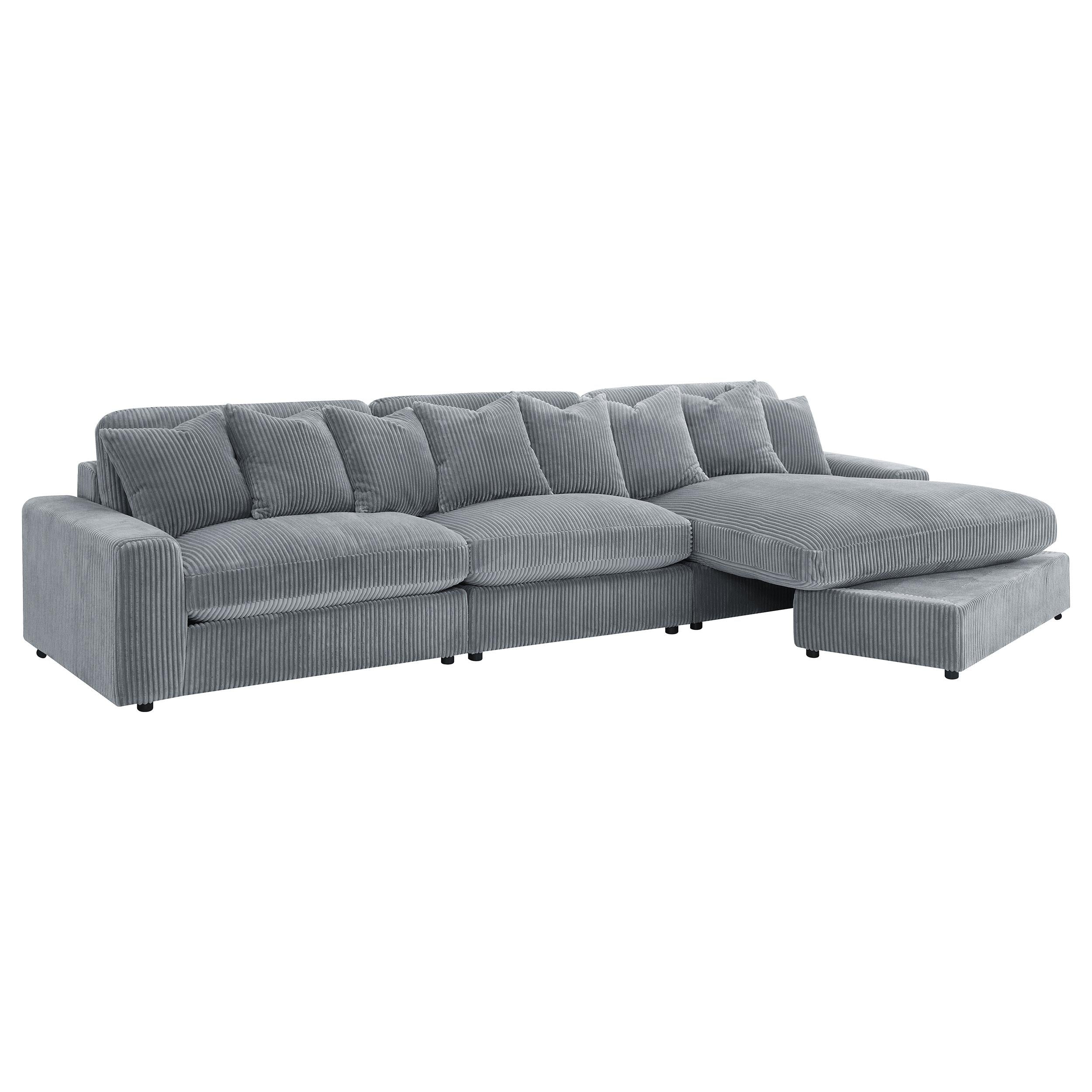 Blaine Upholstered Reversible Chaise Sectional Sofa - Ideal Furniture (Fresno,CA)