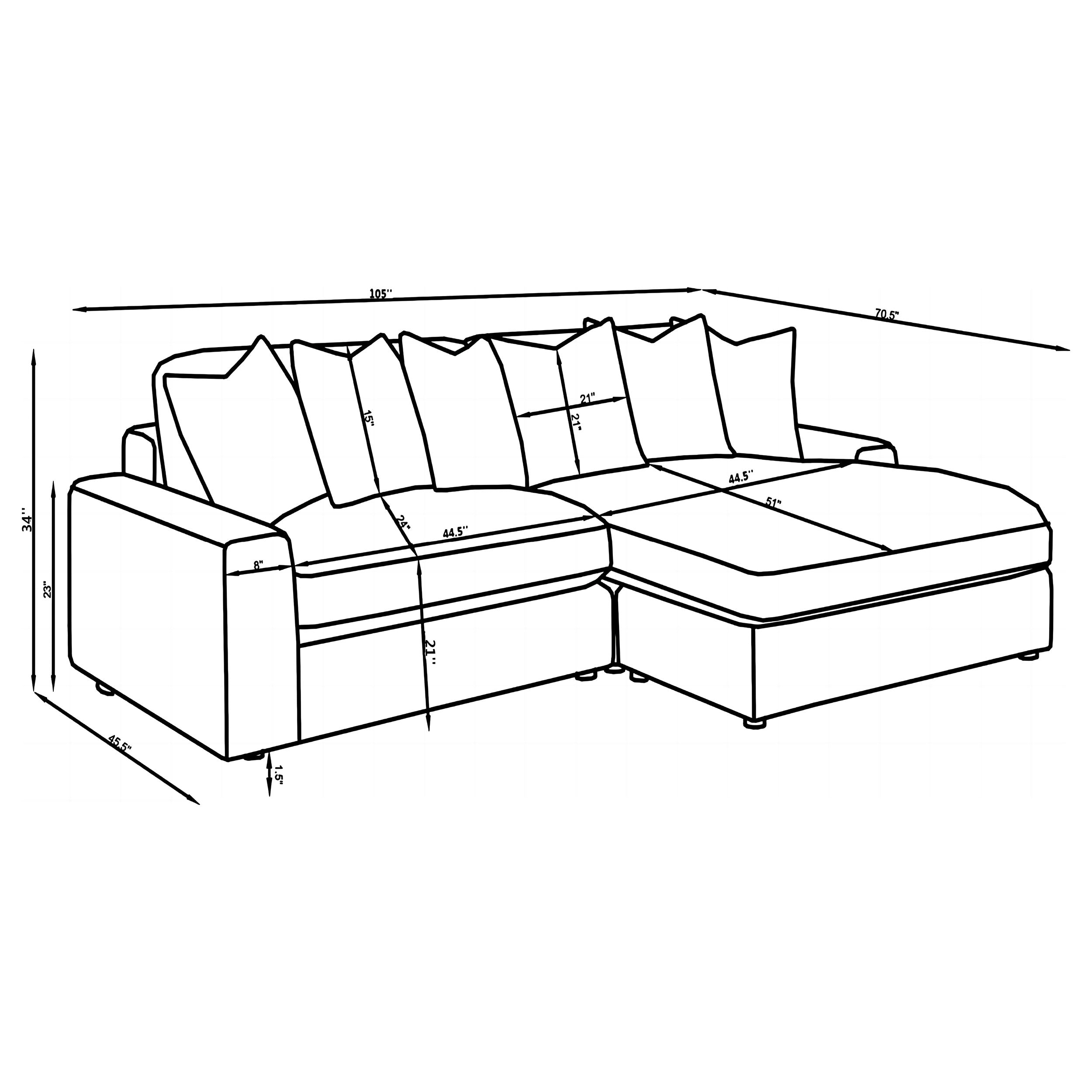 Blaine Sectional Sofa - Ideal Furniture (Fresno,CA)