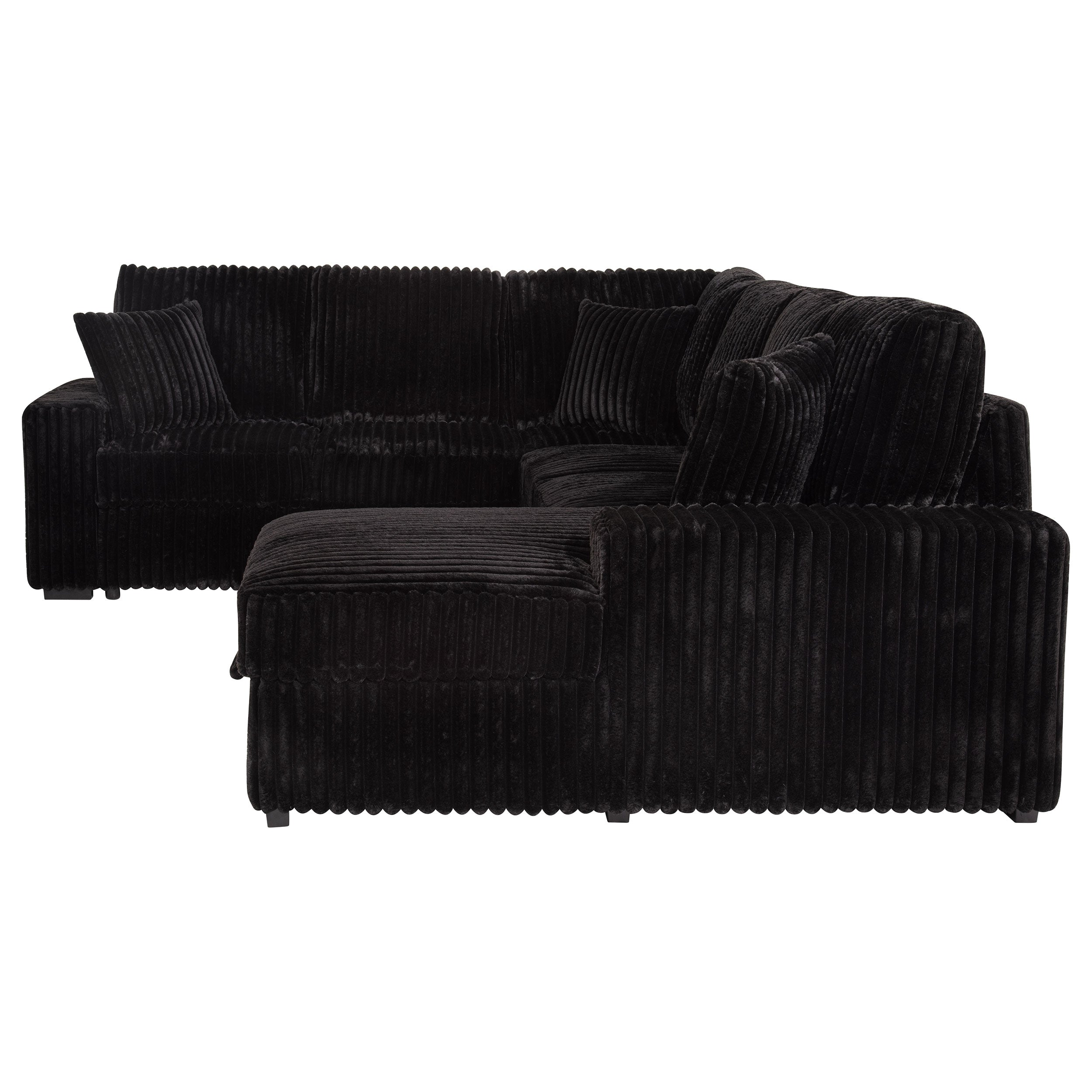 Devonshire Pull-Out Sleeper Sectional Sofa - Ideal Furniture (Fresno,CA)