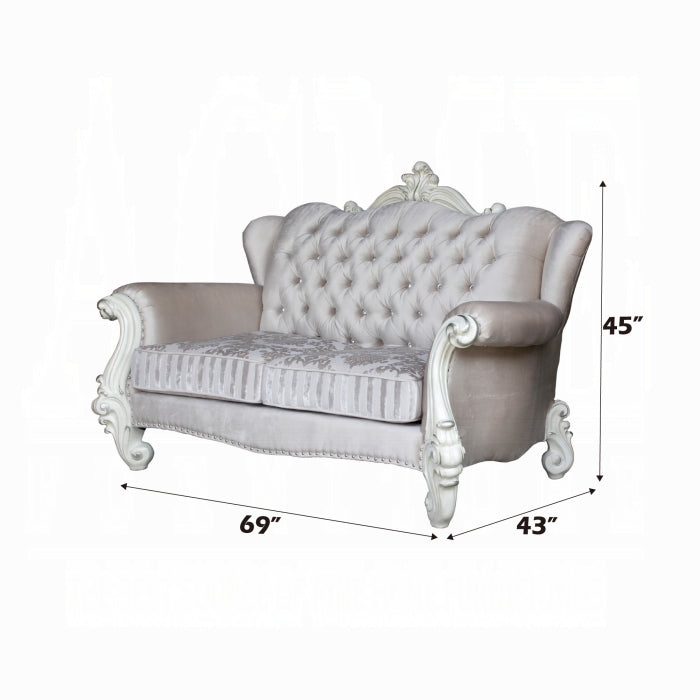 Versailles Loveseat With Pillows - Ideal Furniture (Fresno,CA)