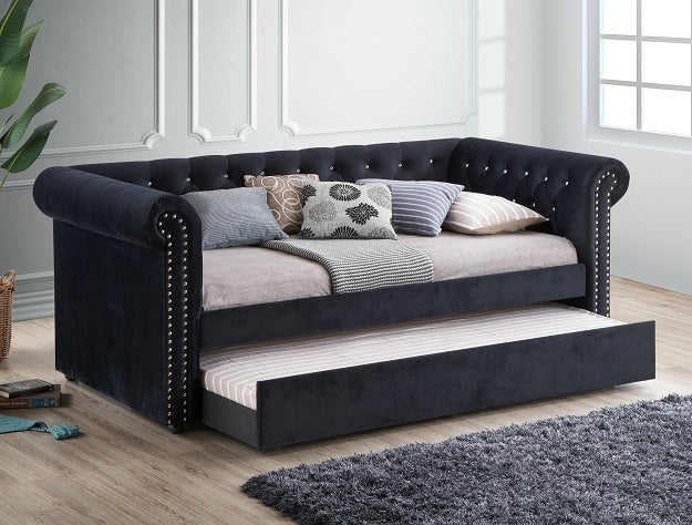 Ellie Daybed Back Front Rail Trundle - Ideal Furniture (Fresno,CA)