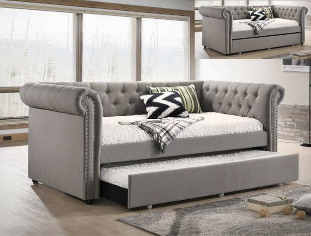 ELLIE GRAY DAYBED BACK FRONT RL TRUNDLE - Ideal Furniture (Fresno,CA)