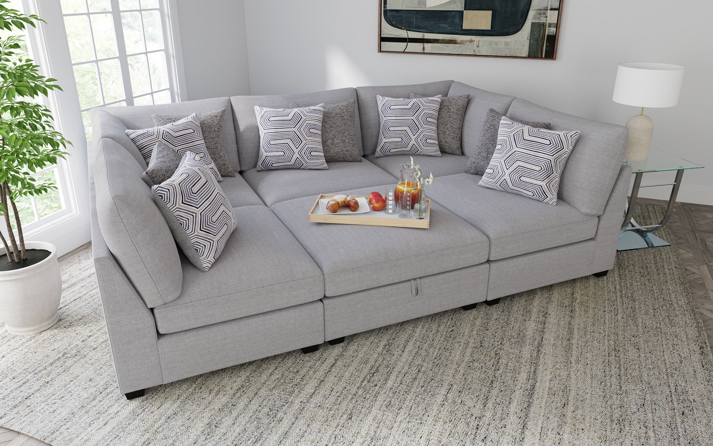 Cambria Armless Chair - Ideal Furniture (Fresno,CA)