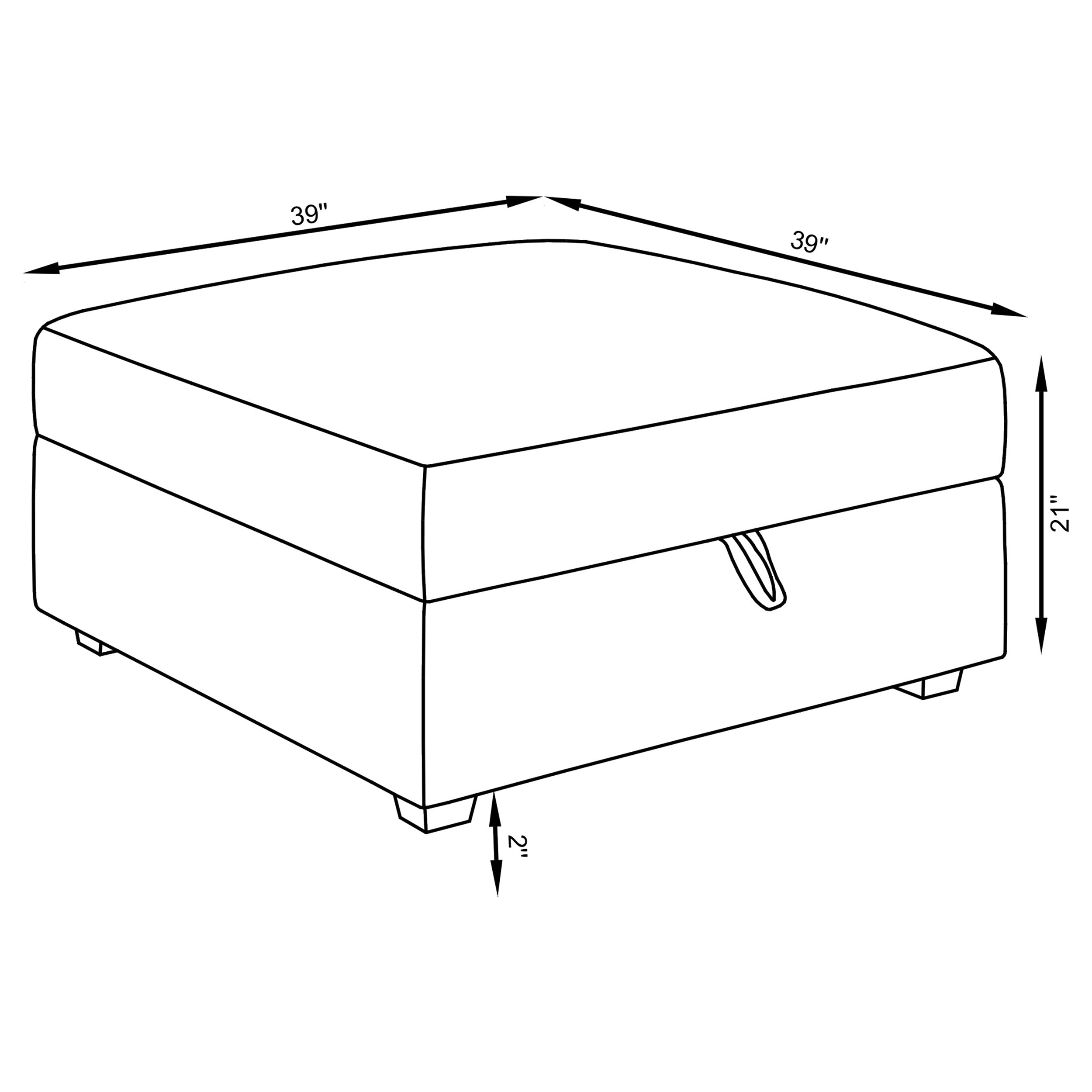 Cambria Storage Ottoman - Ideal Furniture (Fresno,CA)