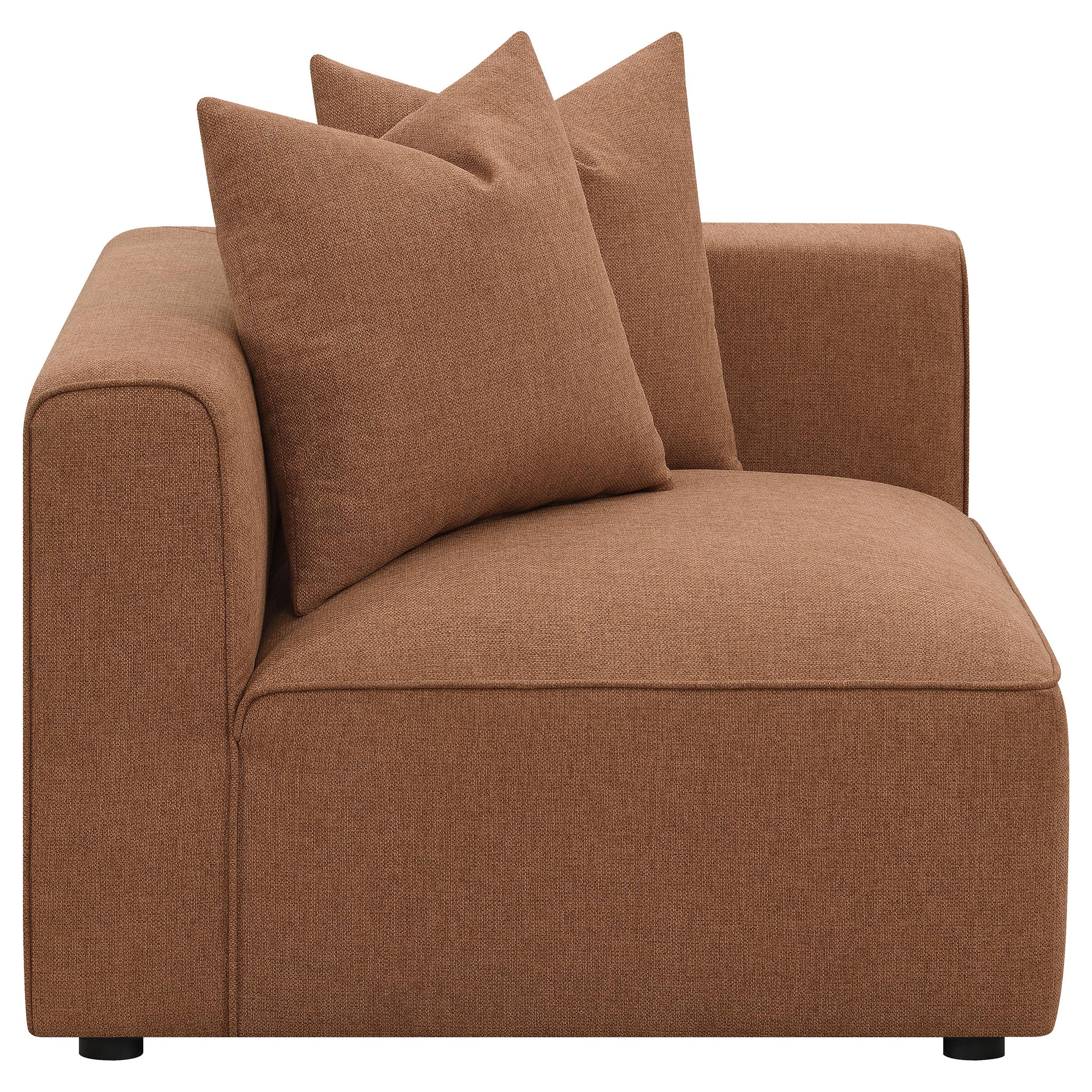 Jennifer Upholstered Corner Chair - Ideal Furniture (Fresno,CA)
