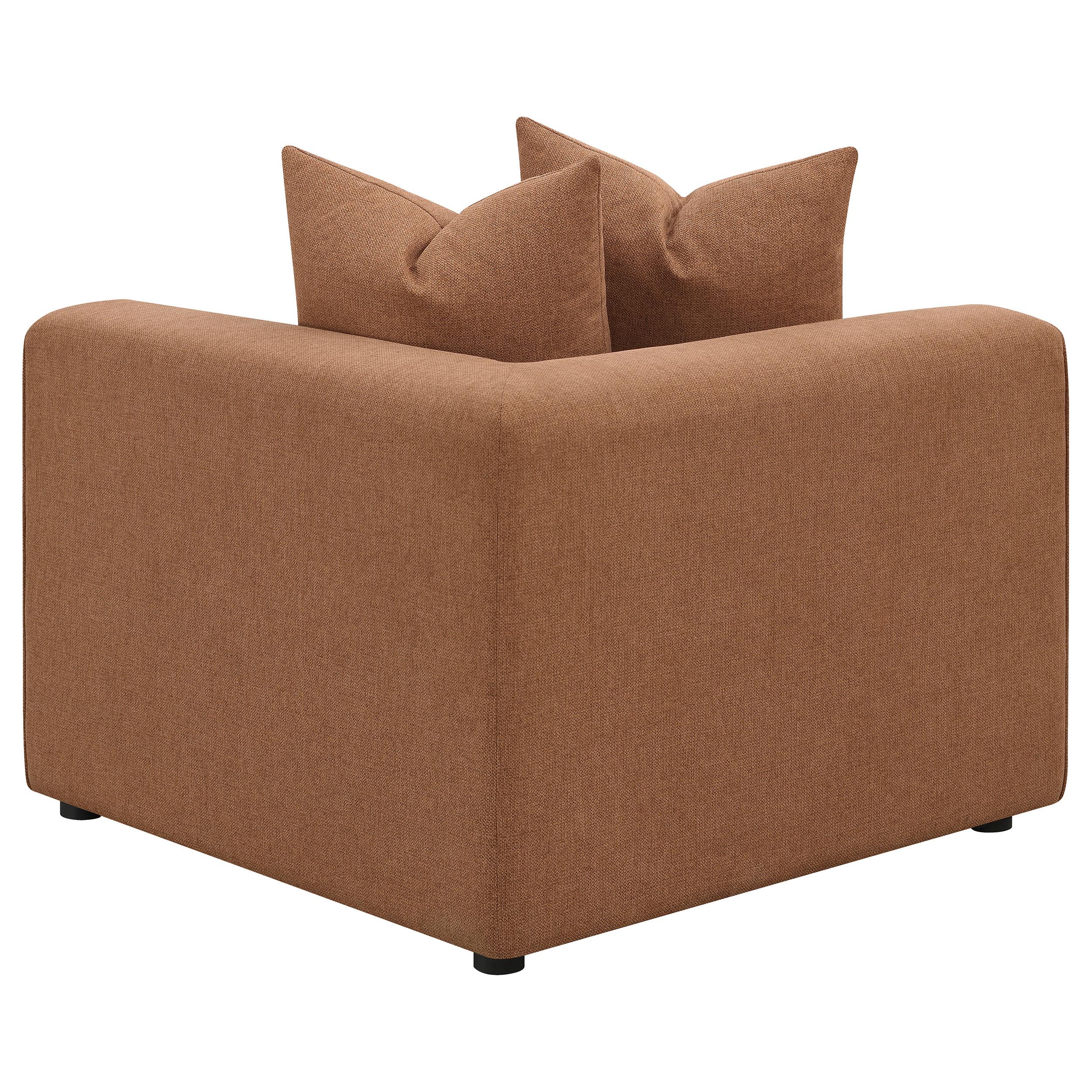 Jennifer Upholstered Corner Chair - Ideal Furniture (Fresno,CA)