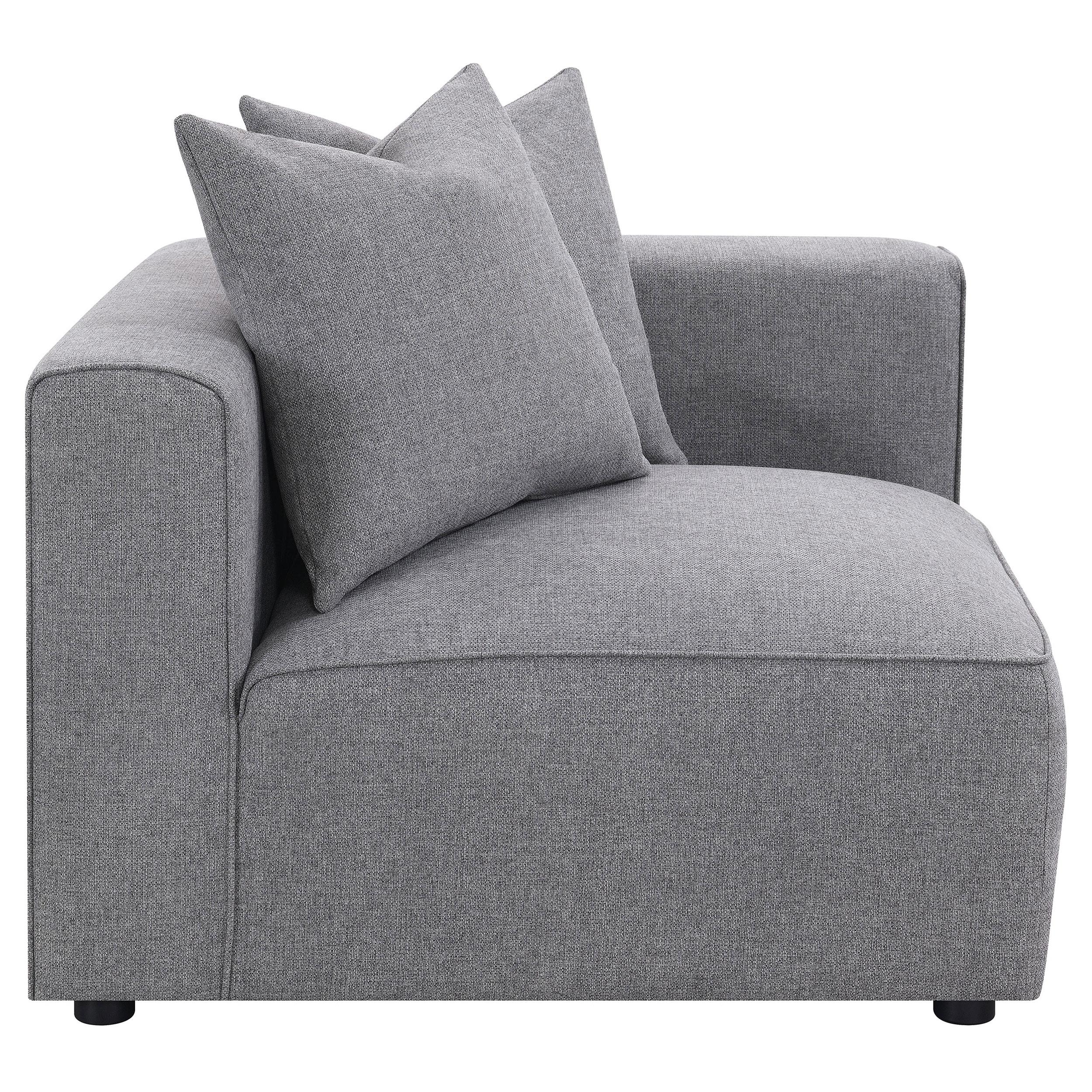 Jennifer Upholstered Corner Chair - Ideal Furniture (Fresno,CA)