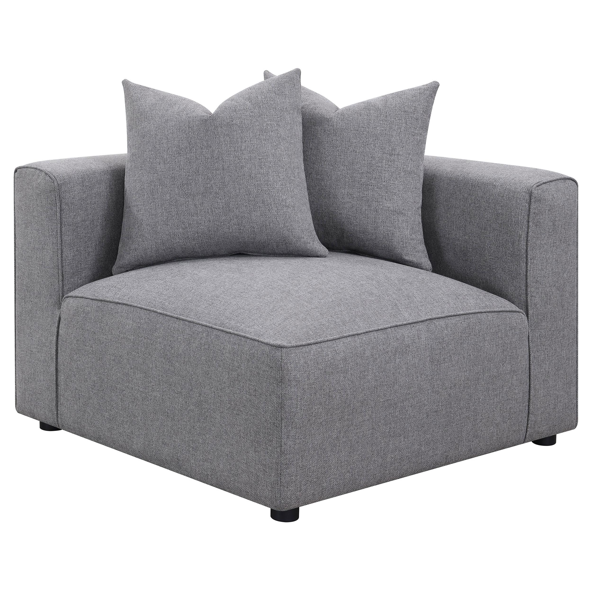 Jennifer Upholstered Corner Chair - Ideal Furniture (Fresno,CA)