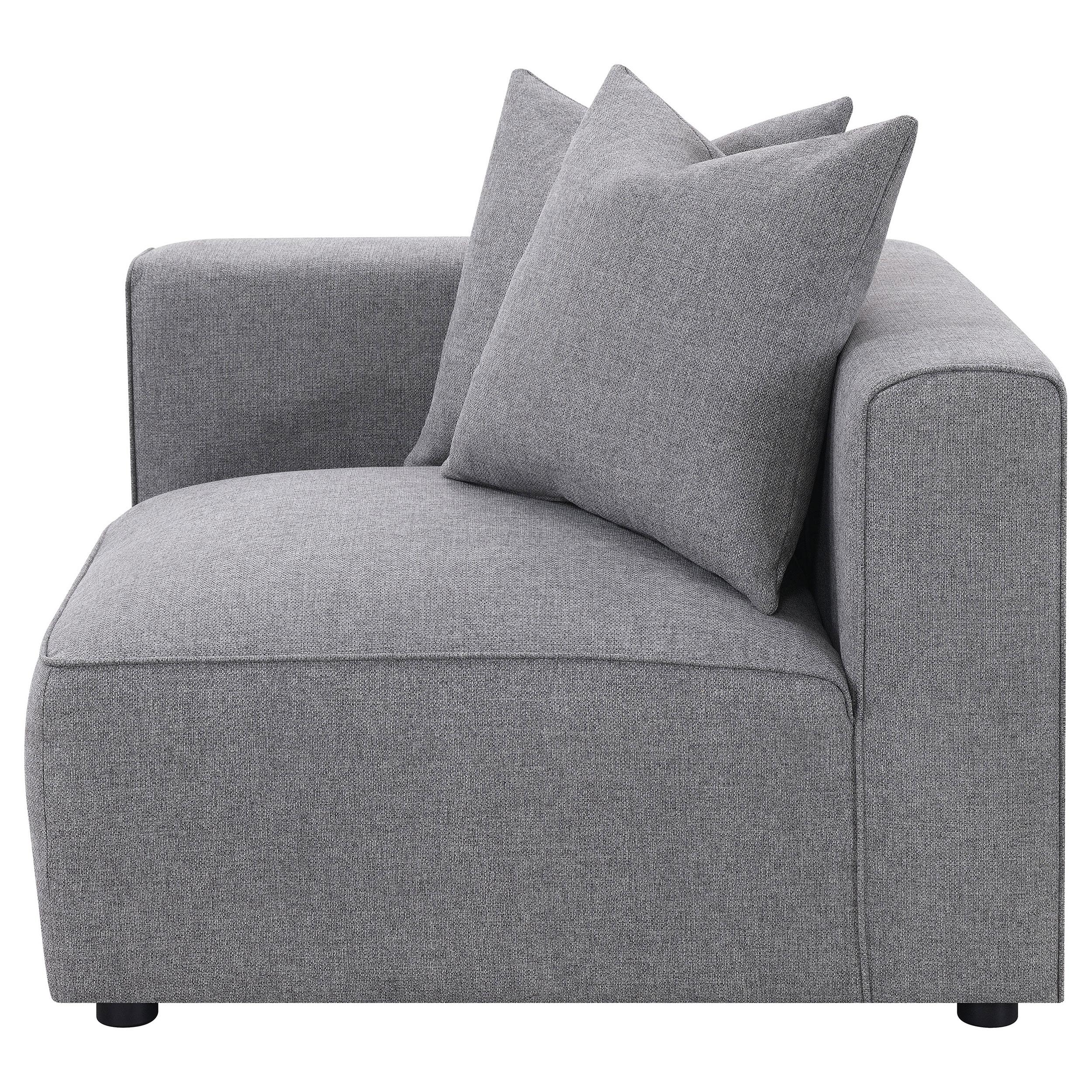 Jennifer Upholstered Corner Chair - Ideal Furniture (Fresno,CA)