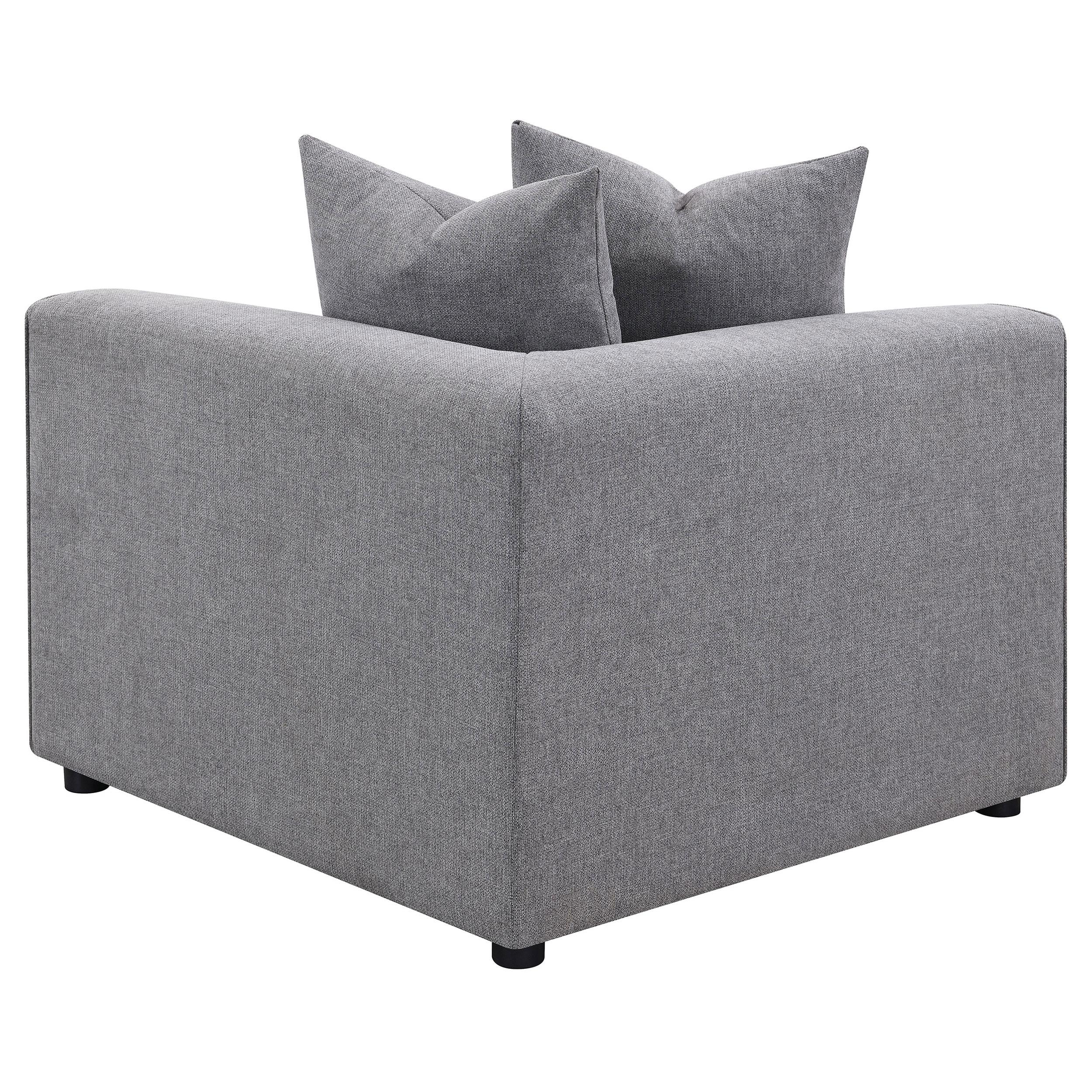 Jennifer Upholstered Corner Chair - Ideal Furniture (Fresno,CA)