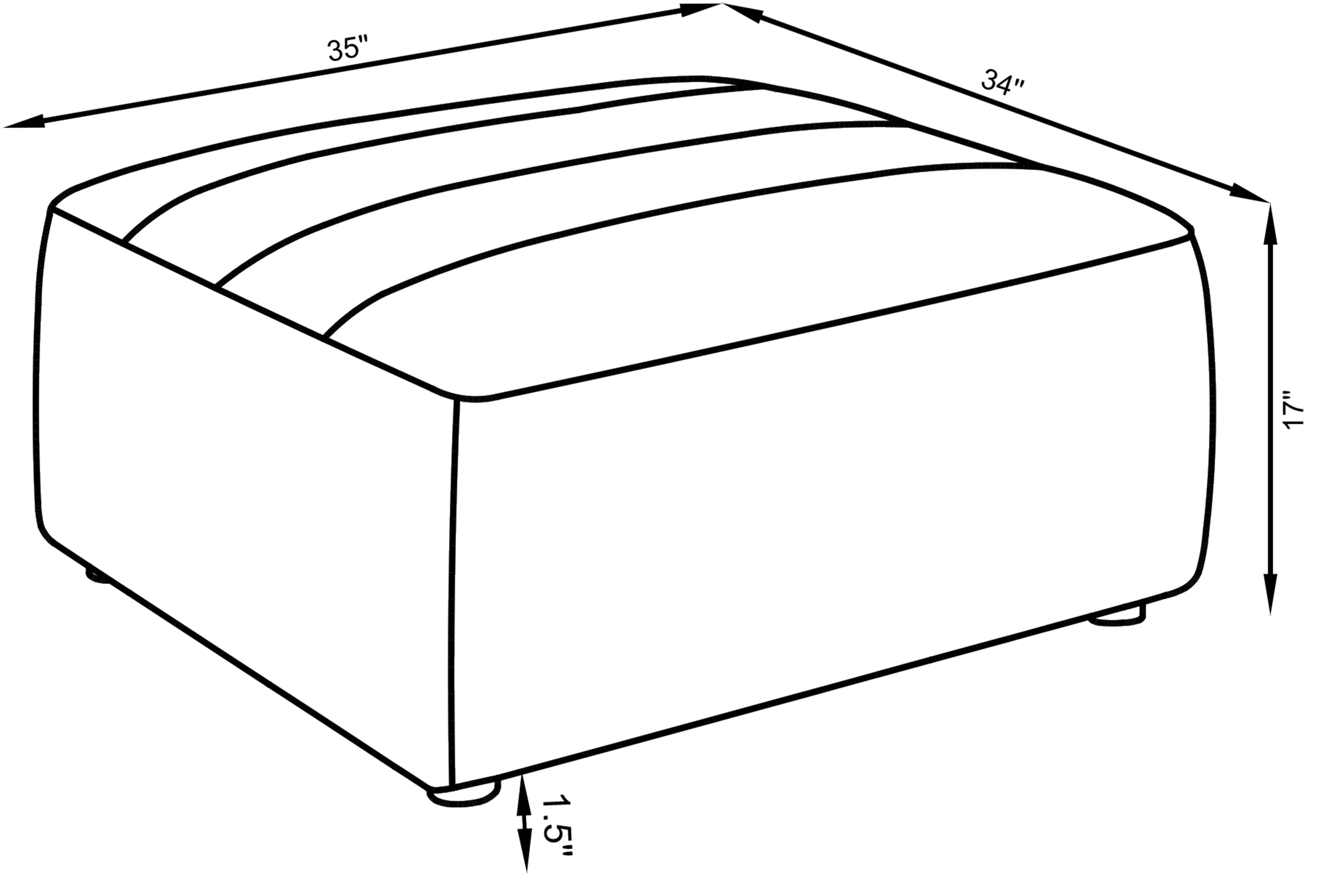 Sunny Ottoman - Ideal Furniture (Fresno,CA)