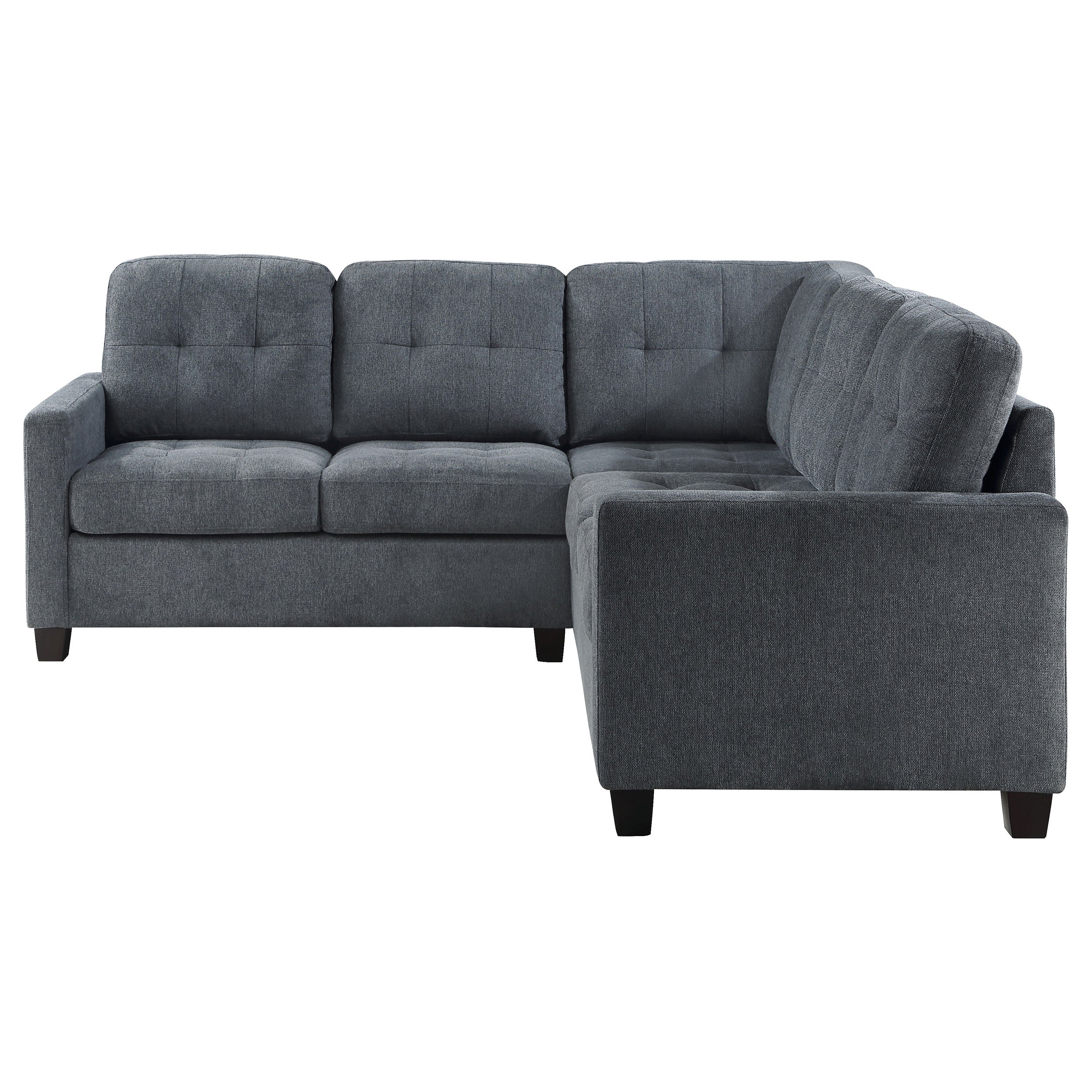 Georgina 5 Pc Stationary Sectionals Grey - Ideal Furniture (Fresno,CA)