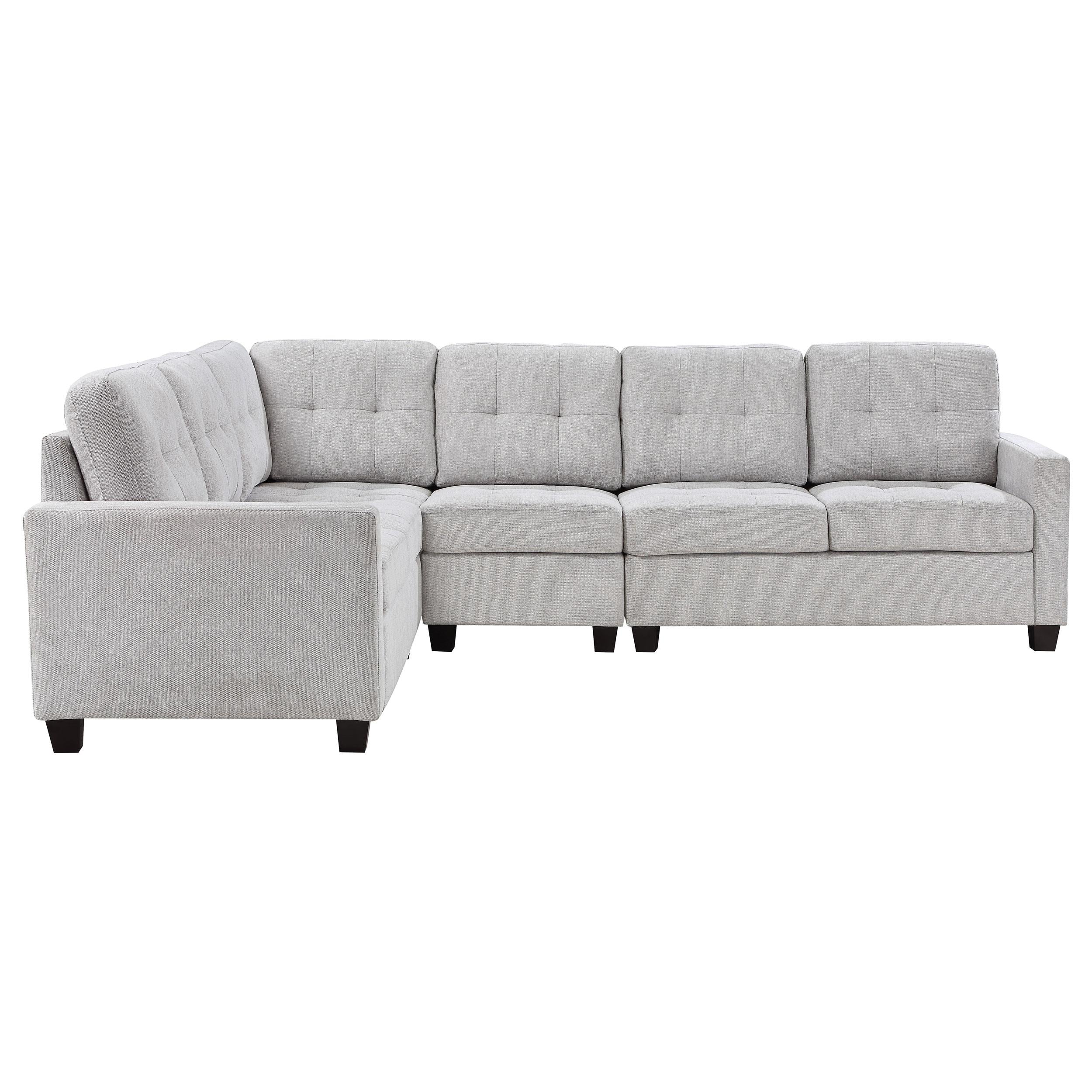Georgina 4-piece Upholstered Modular Sectional Sofa Beige - Ideal Furniture (Fresno,CA)