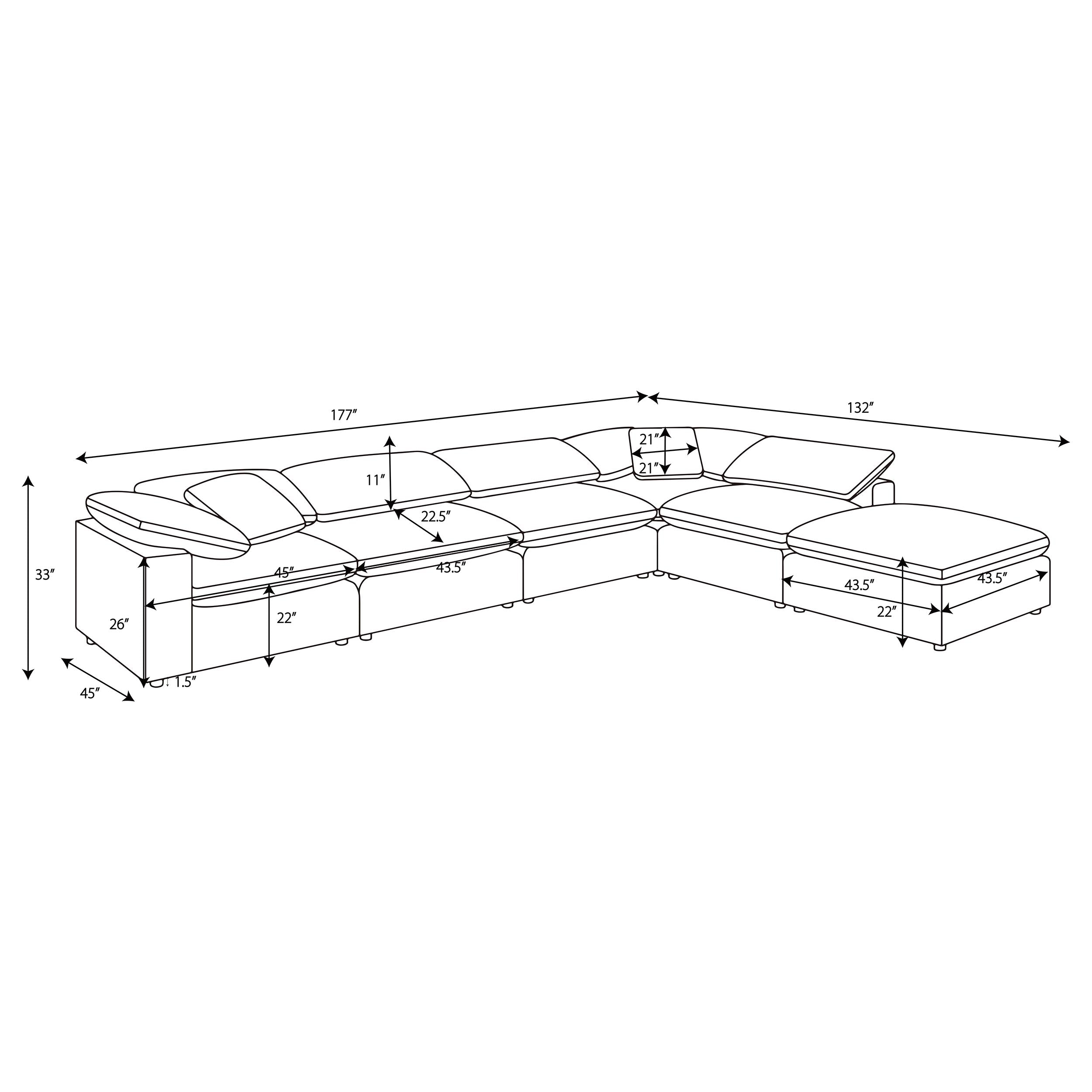 Raleigh Modular Sectional Sofa - Ideal Furniture (Fresno,CA)