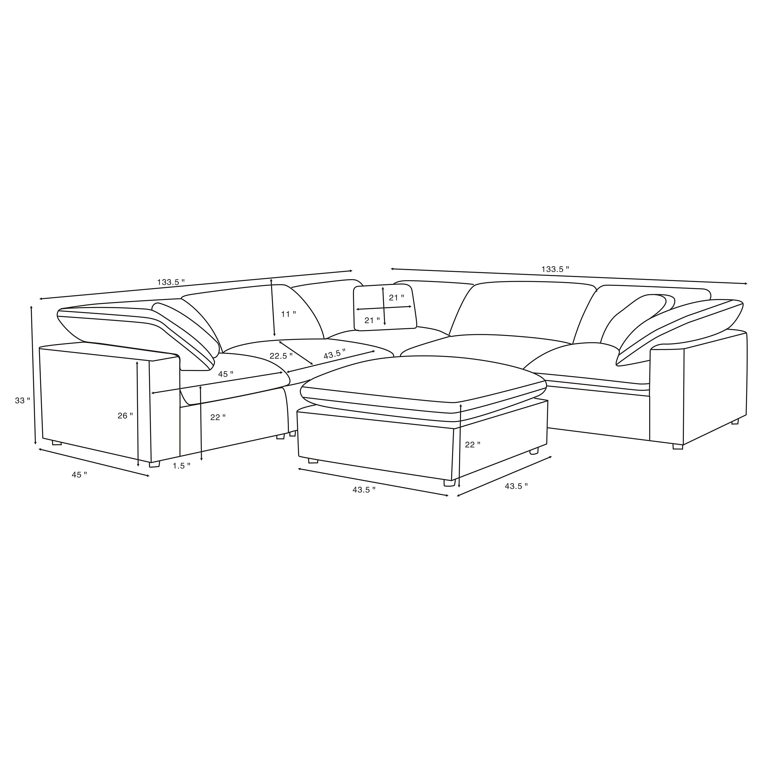 Raleigh Modular Sectional Sofa - Ideal Furniture (Fresno,CA)