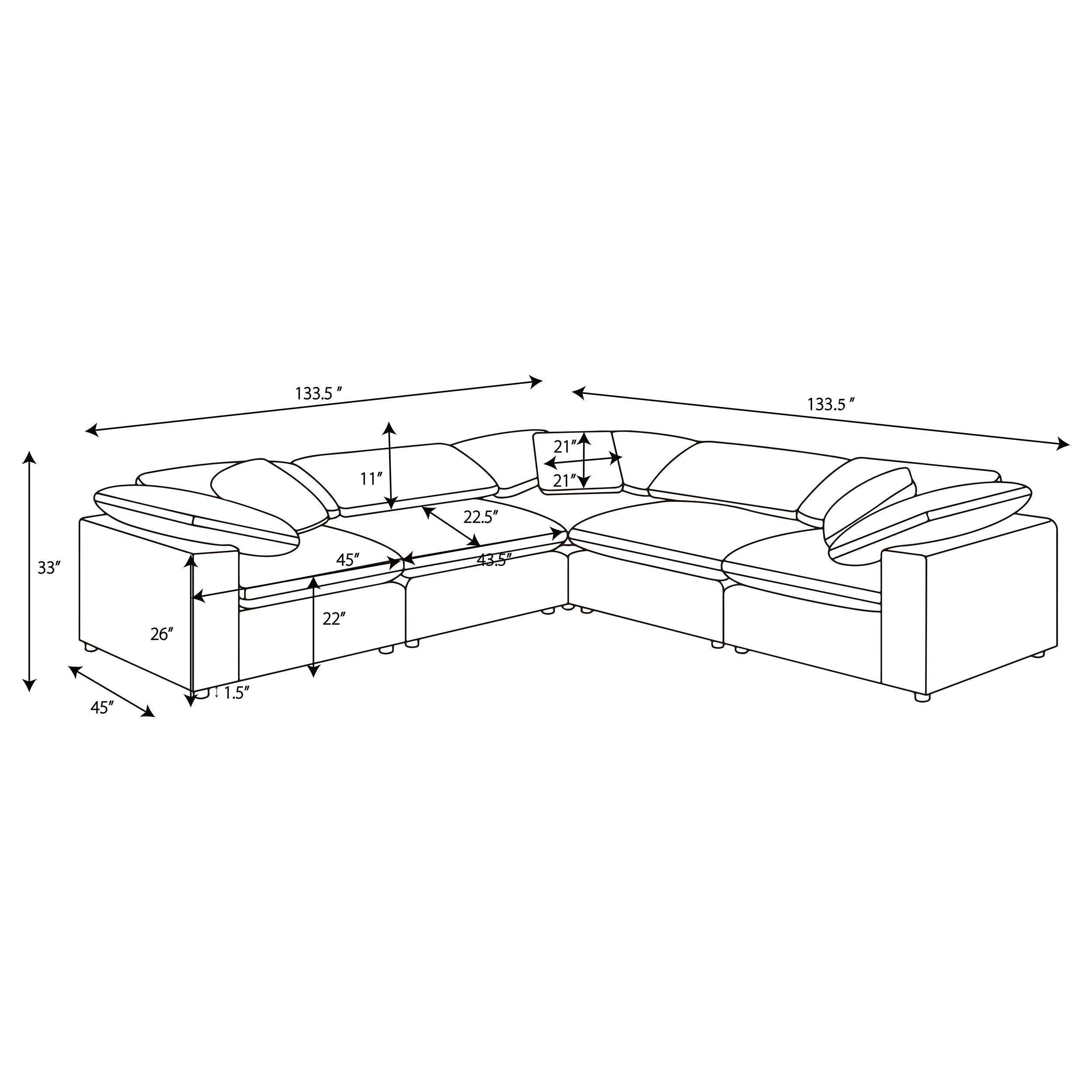Raleigh Modular Sectional Sofa - Ideal Furniture (Fresno,CA)