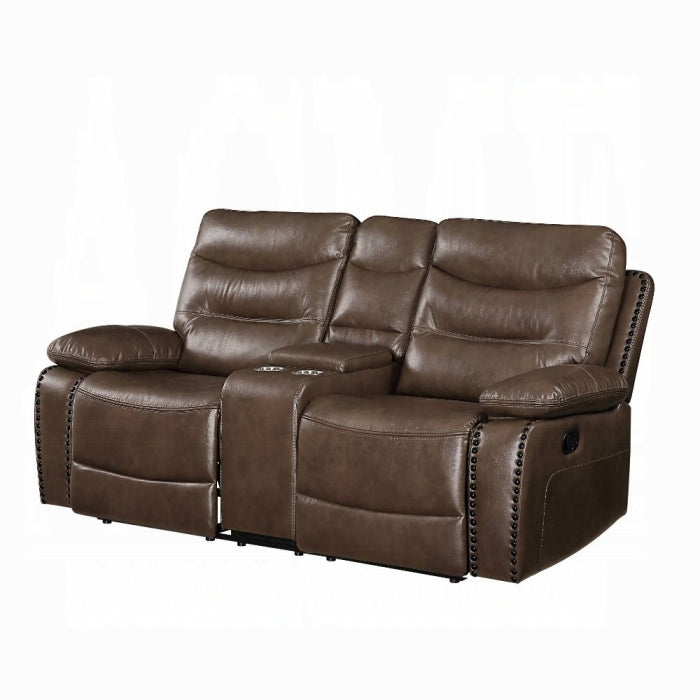 Aashi Motion Loveseat With Console - Ideal Furniture (Fresno,CA)