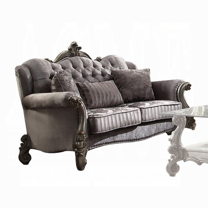 Versailles Loveseat With 3 Pillows - Ideal Furniture (Fresno,CA)