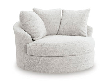 Cuddle Plush Oversized Swivel Accent Chair - Ideal Furniture (Fresno,CA)