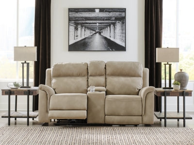 Next-Gen DuraPella Power Reclining Loveseat with Console - Ideal Furniture (Fresno,CA)