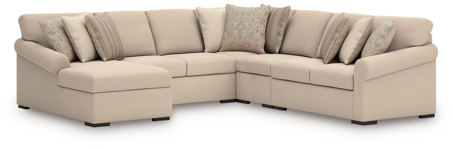 LadyMae Sectional with Chaise - Ideal Furniture (Fresno,CA)