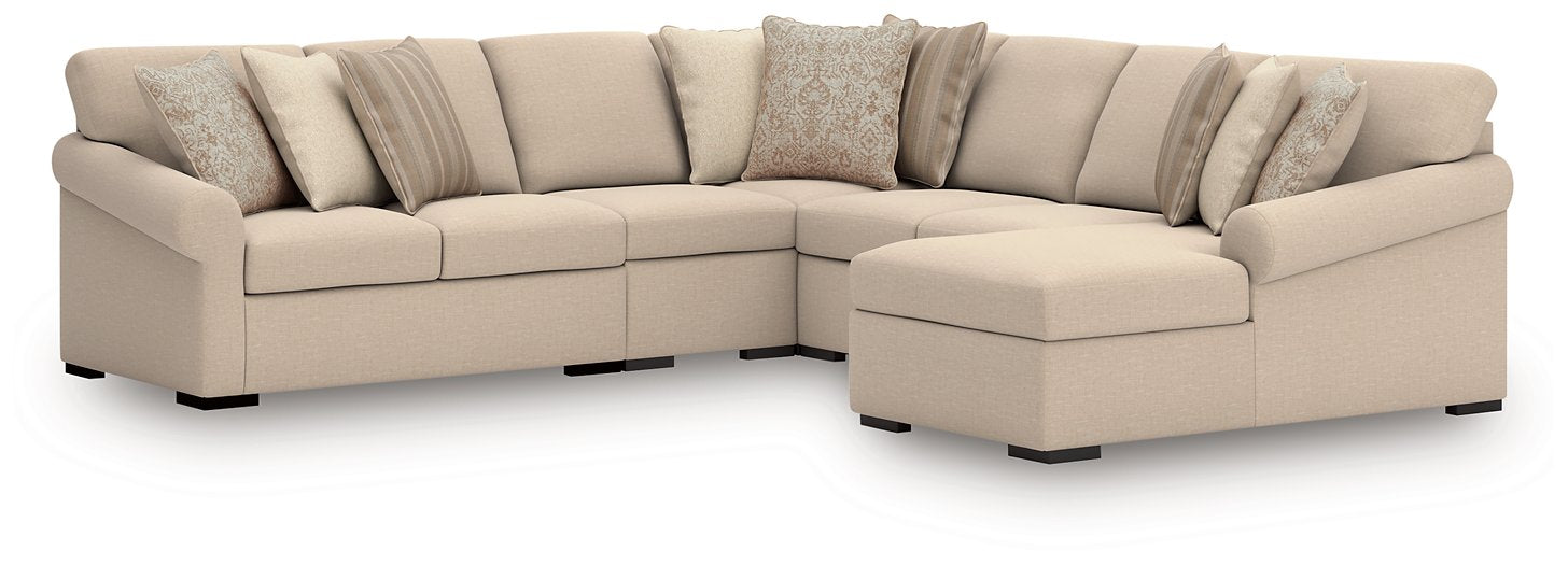 LadyMae Sectional with Chaise - Ideal Furniture (Fresno,CA)
