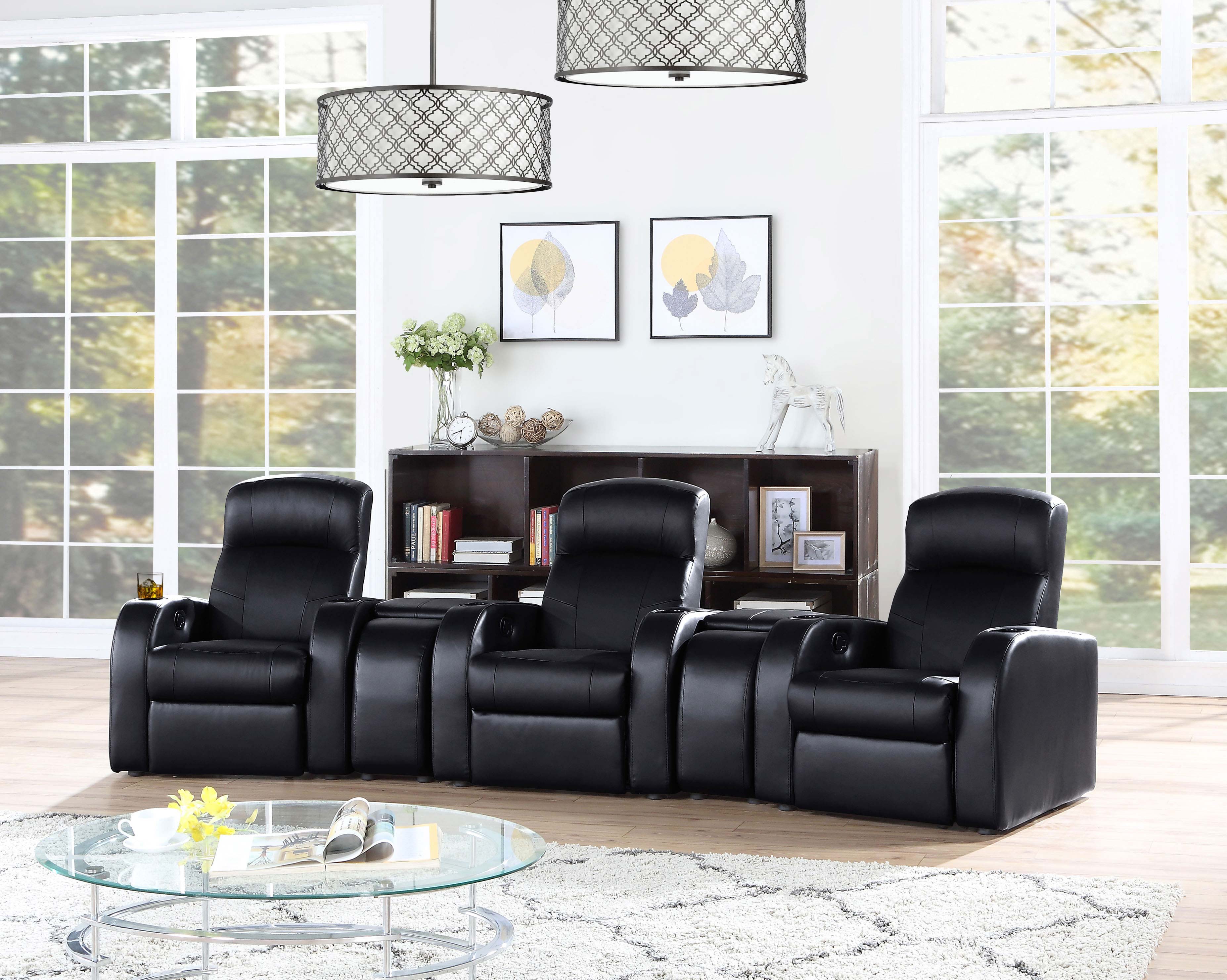 Cyrus Theater Seating Console - Ideal Furniture (Fresno,CA)