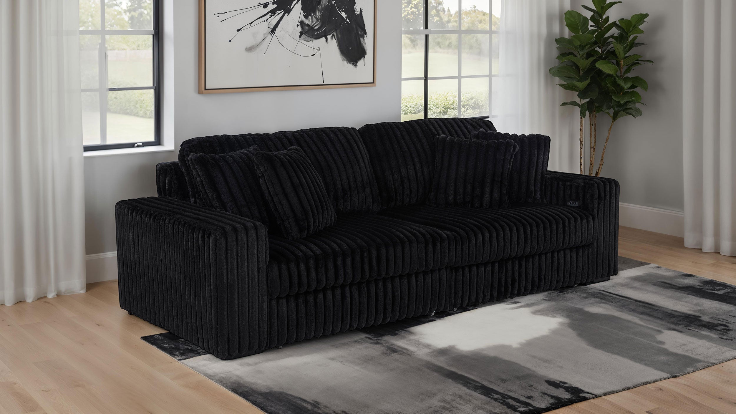 Jacana Sofa with Power Chaise - Ideal Furniture (Fresno,CA)