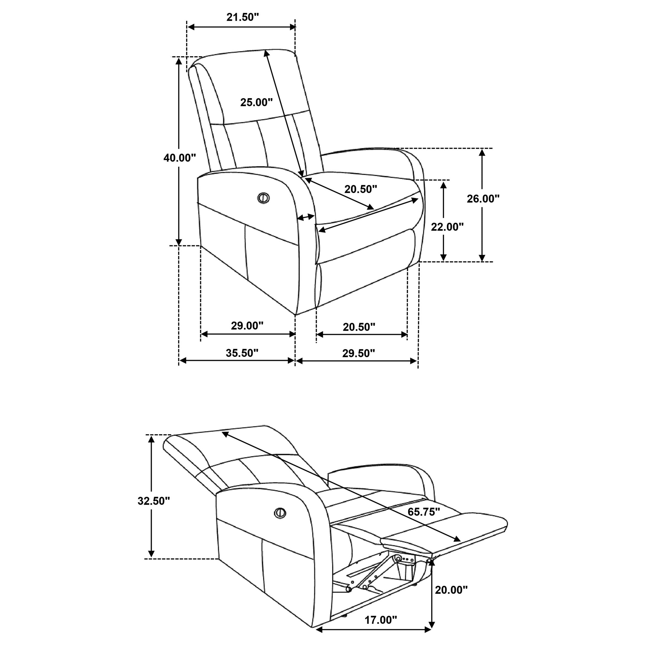 Grant Power Recliner - Ideal Furniture (Fresno,CA)