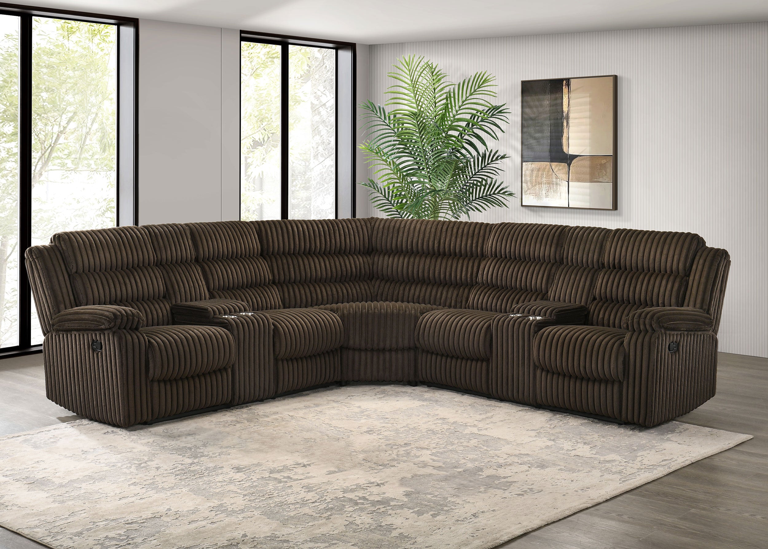 Atkinson Reclining Sectional Sofa - Ideal Furniture (Fresno,CA)