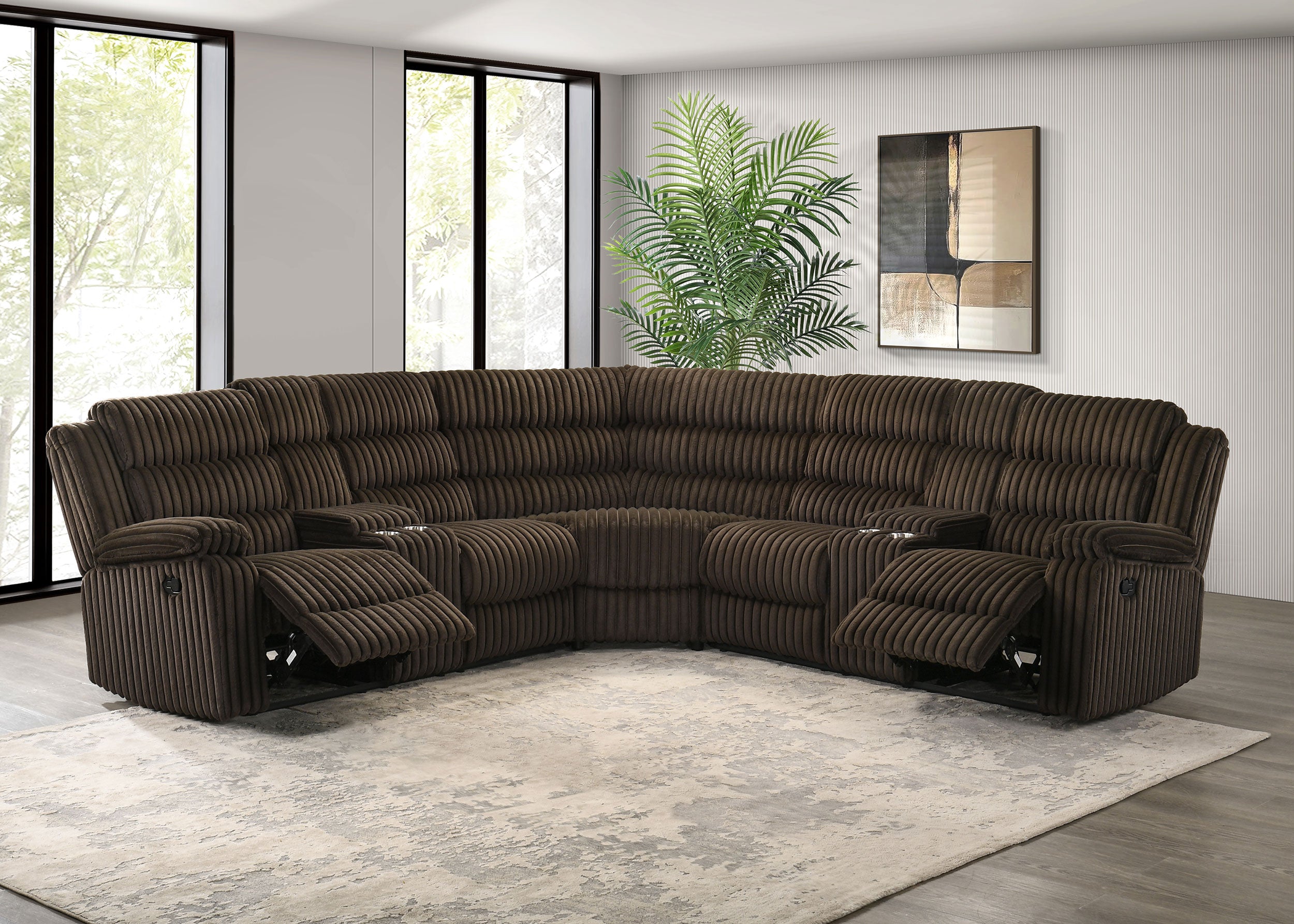 Atkinson Reclining Sectional Sofa - Ideal Furniture (Fresno,CA)
