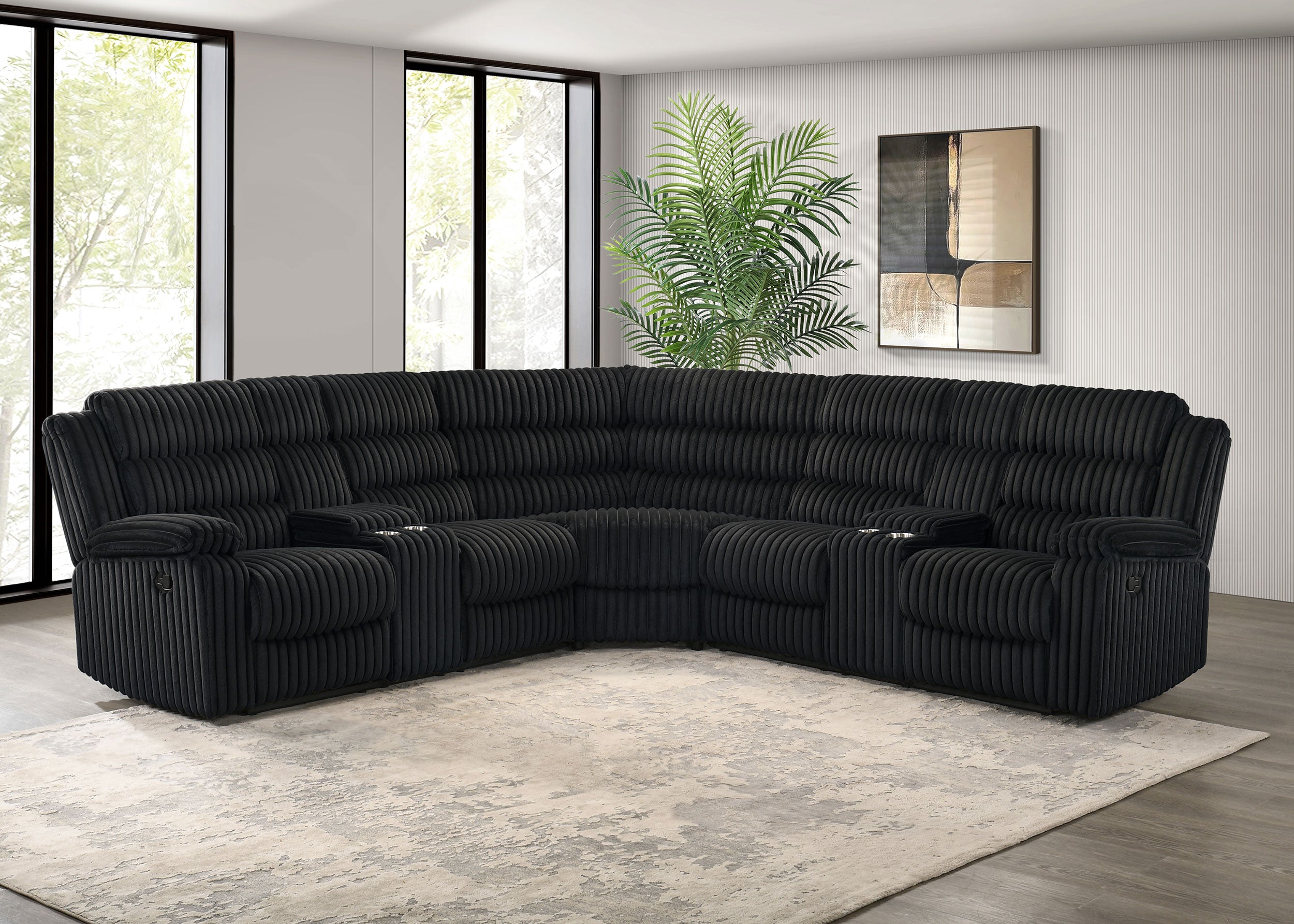 Atkinson Reclining Sectional Sofa - Ideal Furniture (Fresno,CA)