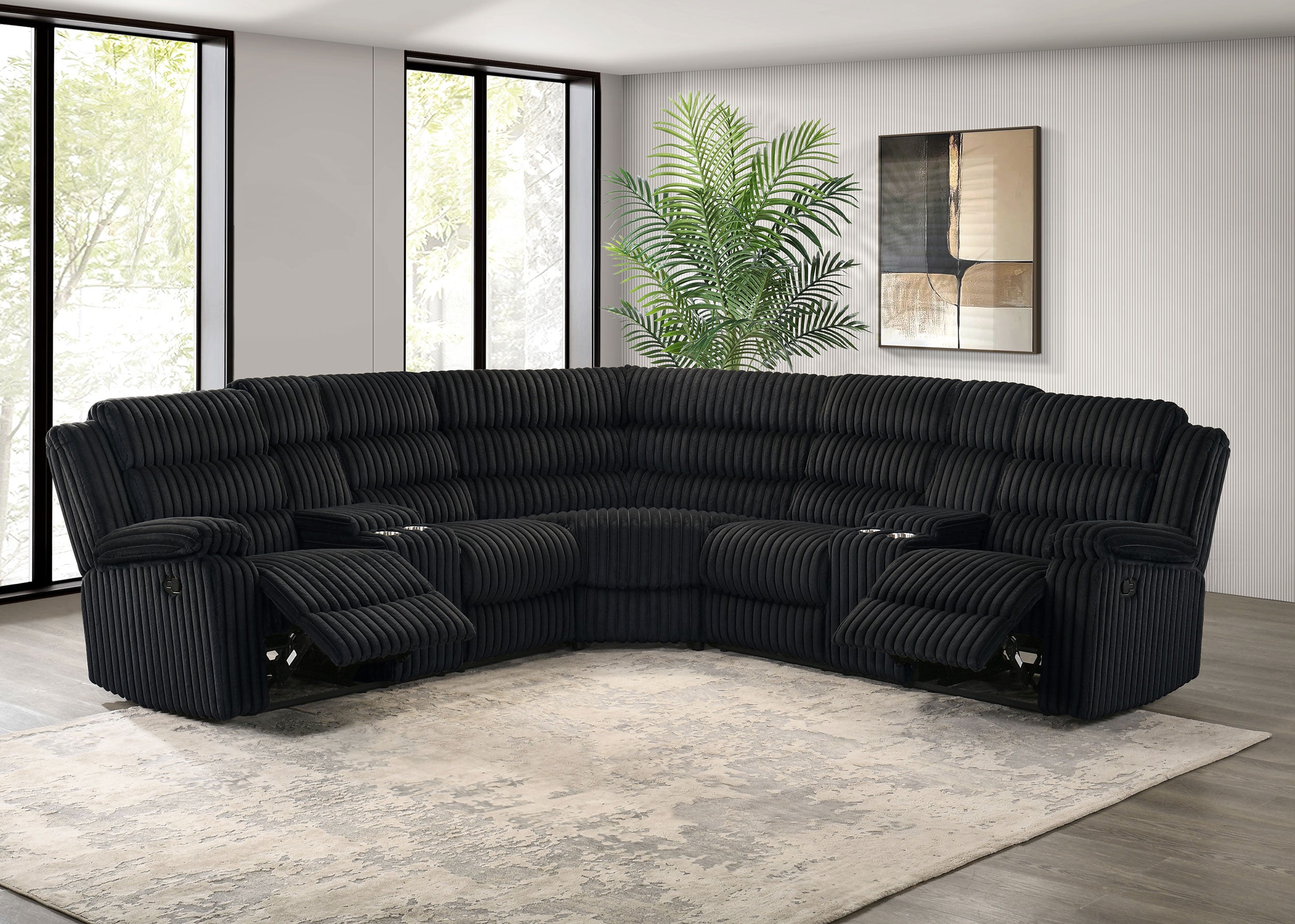 Atkinson Reclining Sectional Sofa - Ideal Furniture (Fresno,CA)