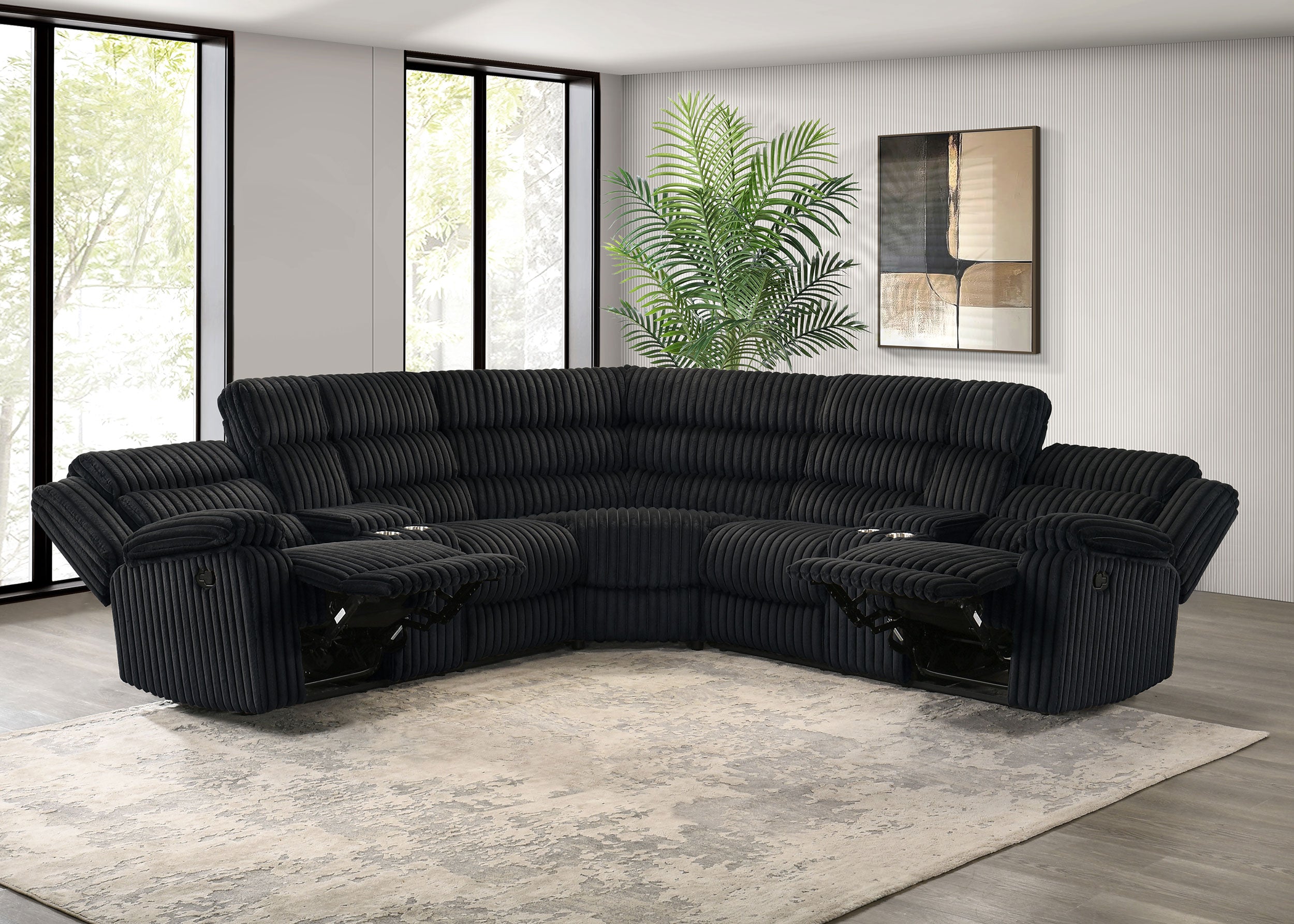Atkinson Reclining Sectional Sofa - Ideal Furniture (Fresno,CA)