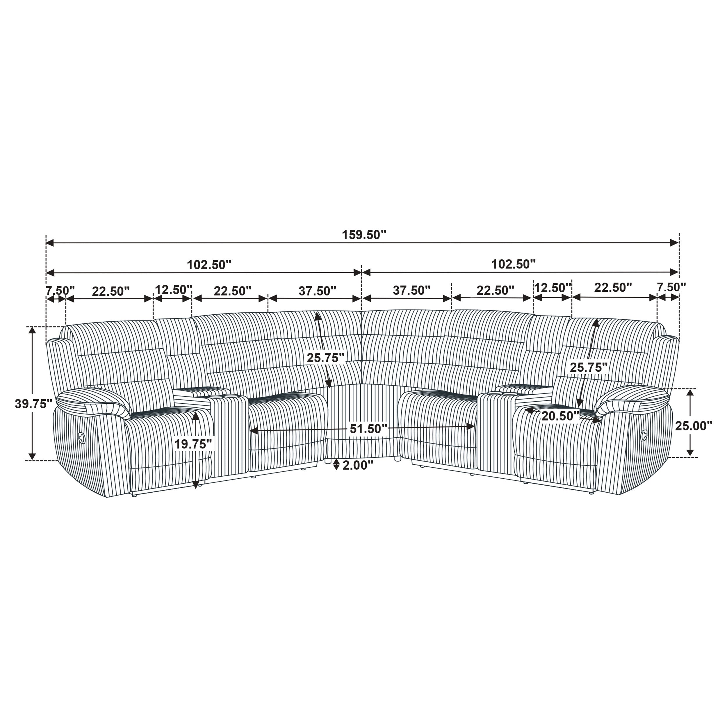 Atkinson Reclining Sectional Sofa - Ideal Furniture (Fresno,CA)