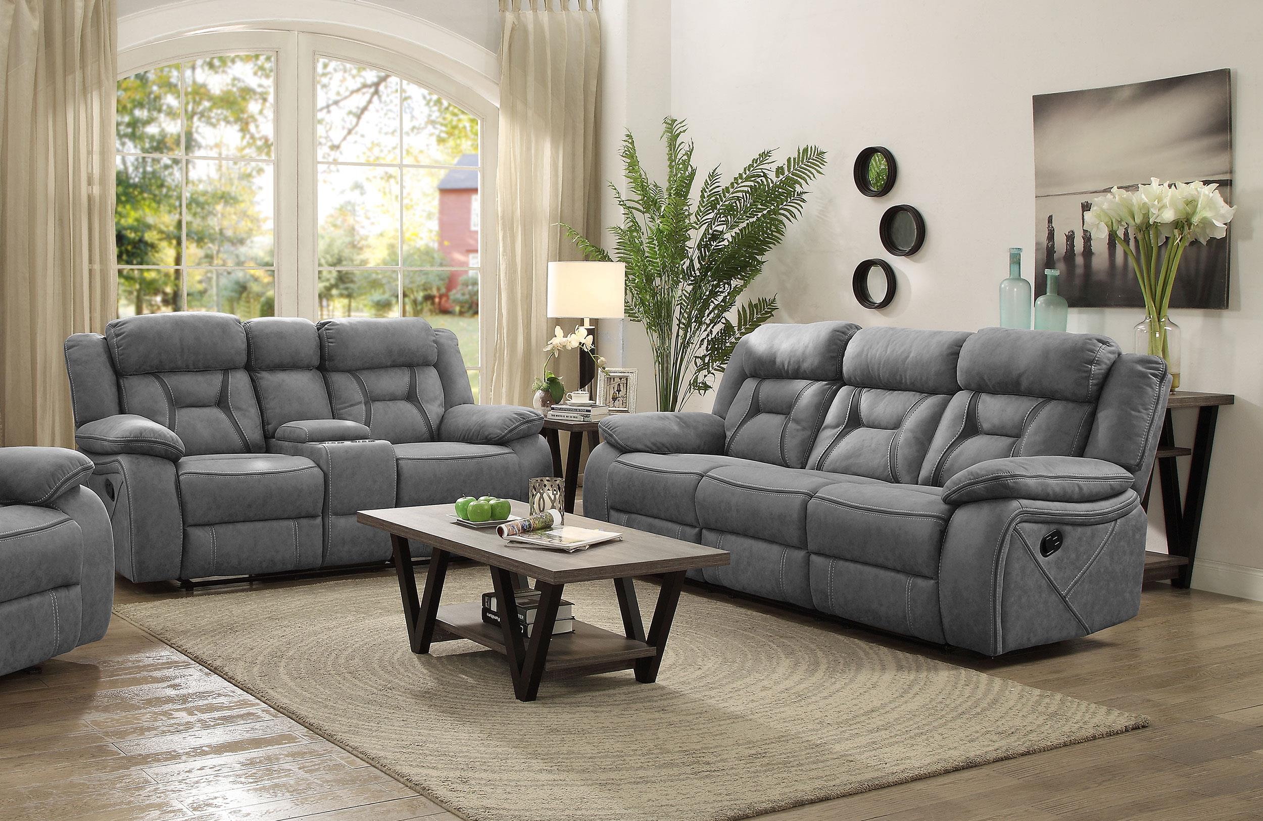 Higgins Upholstered Tufted Living Room Set - Ideal Furniture (Fresno,CA)